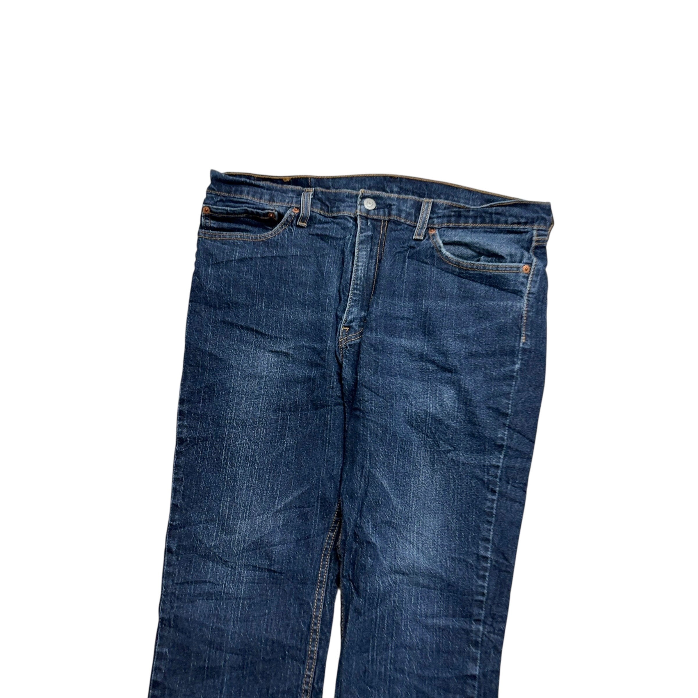 Levis 511 Jeans W36 L30 Mens Dark Blue Slim Fit Stretch Denim (E)