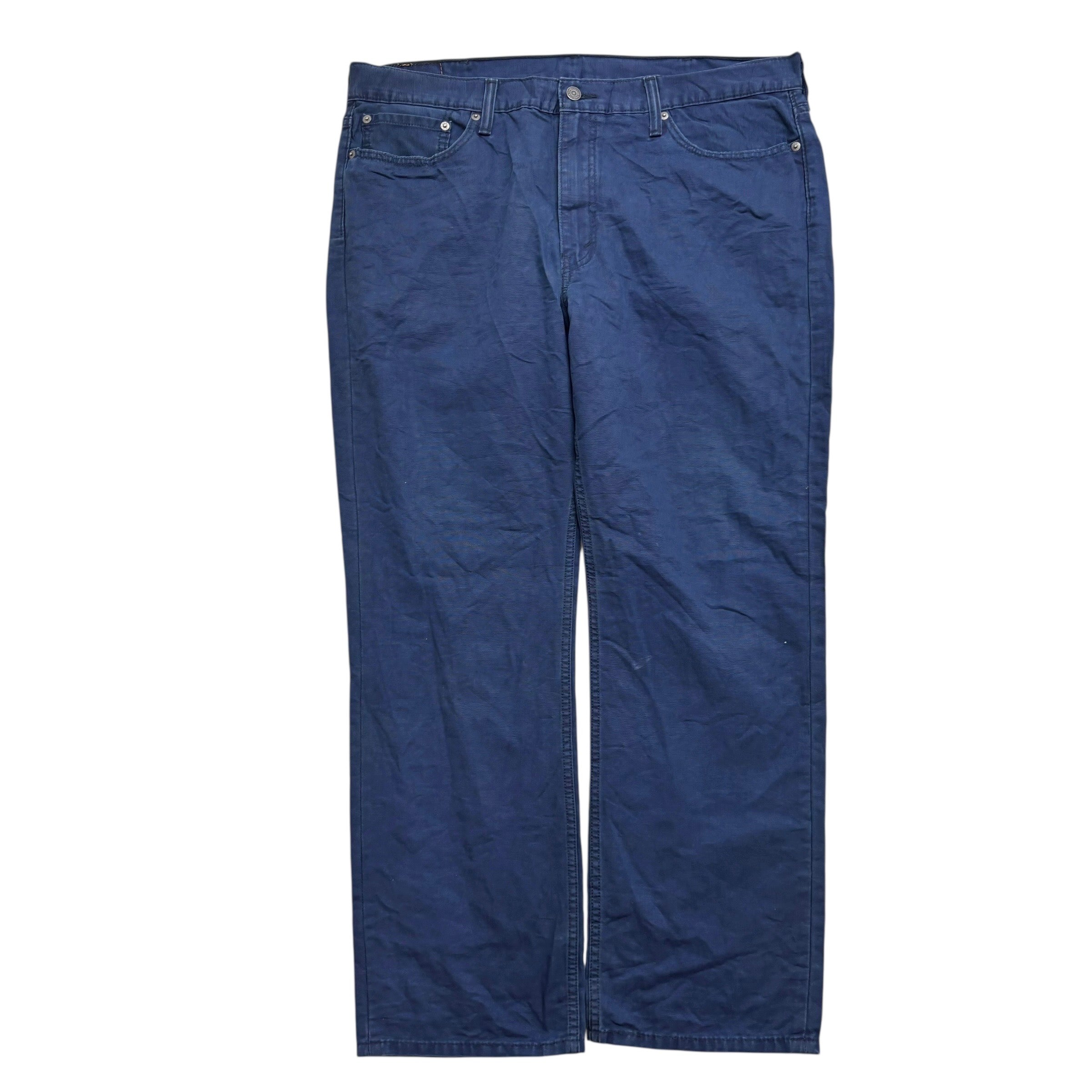 Levis 514 Trousers W40 L30 Mens Navy Blue Regular Straight Fit Pants (E)