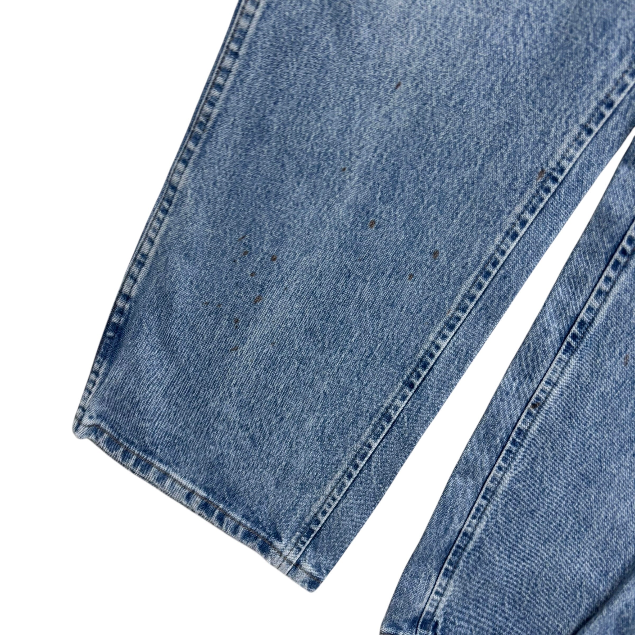 Wrangler Jeans Cowboy Cut W42 L30 Mens Light Blue 36MWZ Slim Fit Denim (F)