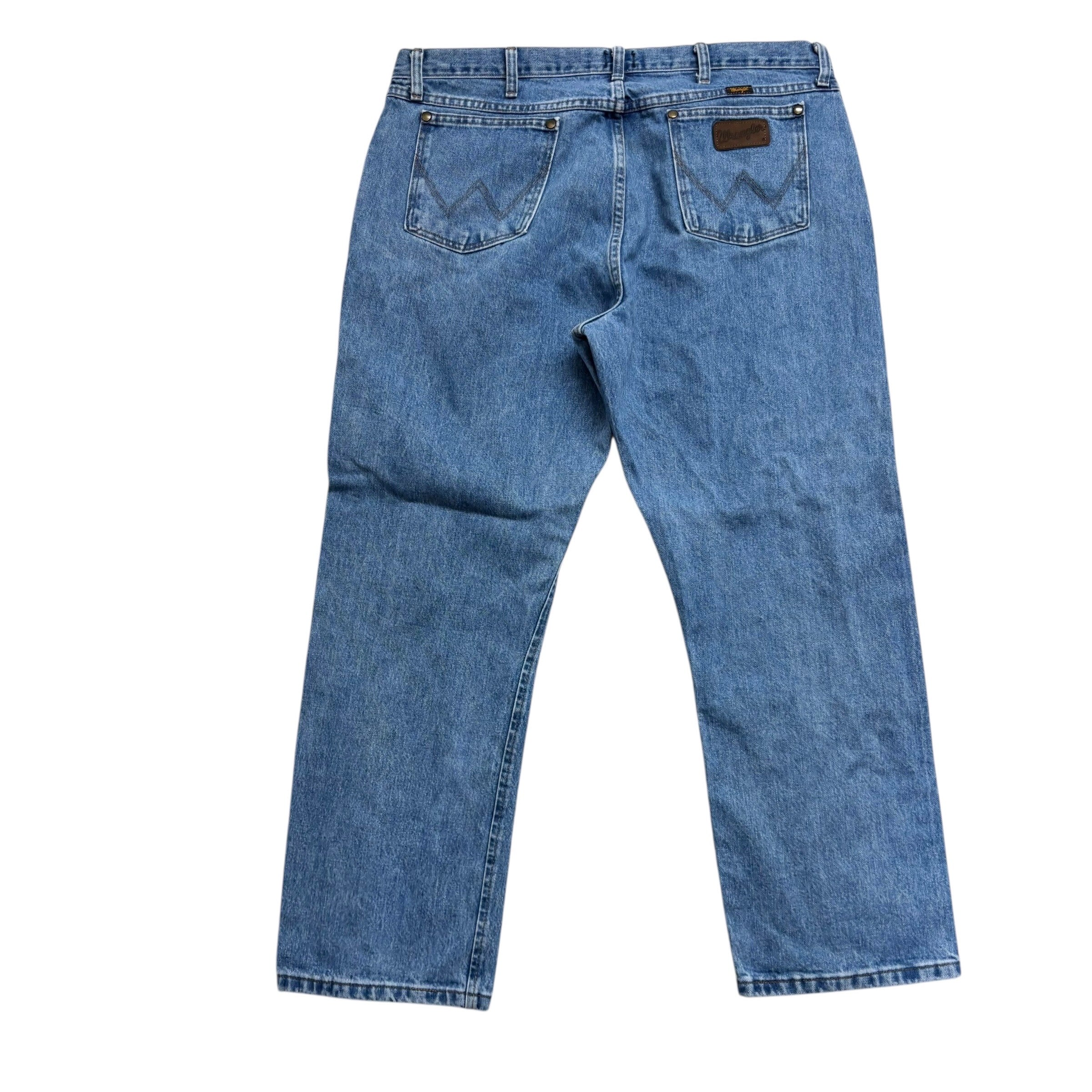 Wrangler Jeans Cowboy Cut W38 L29 Mens Light Blue 47MWZ Original Fit Denim