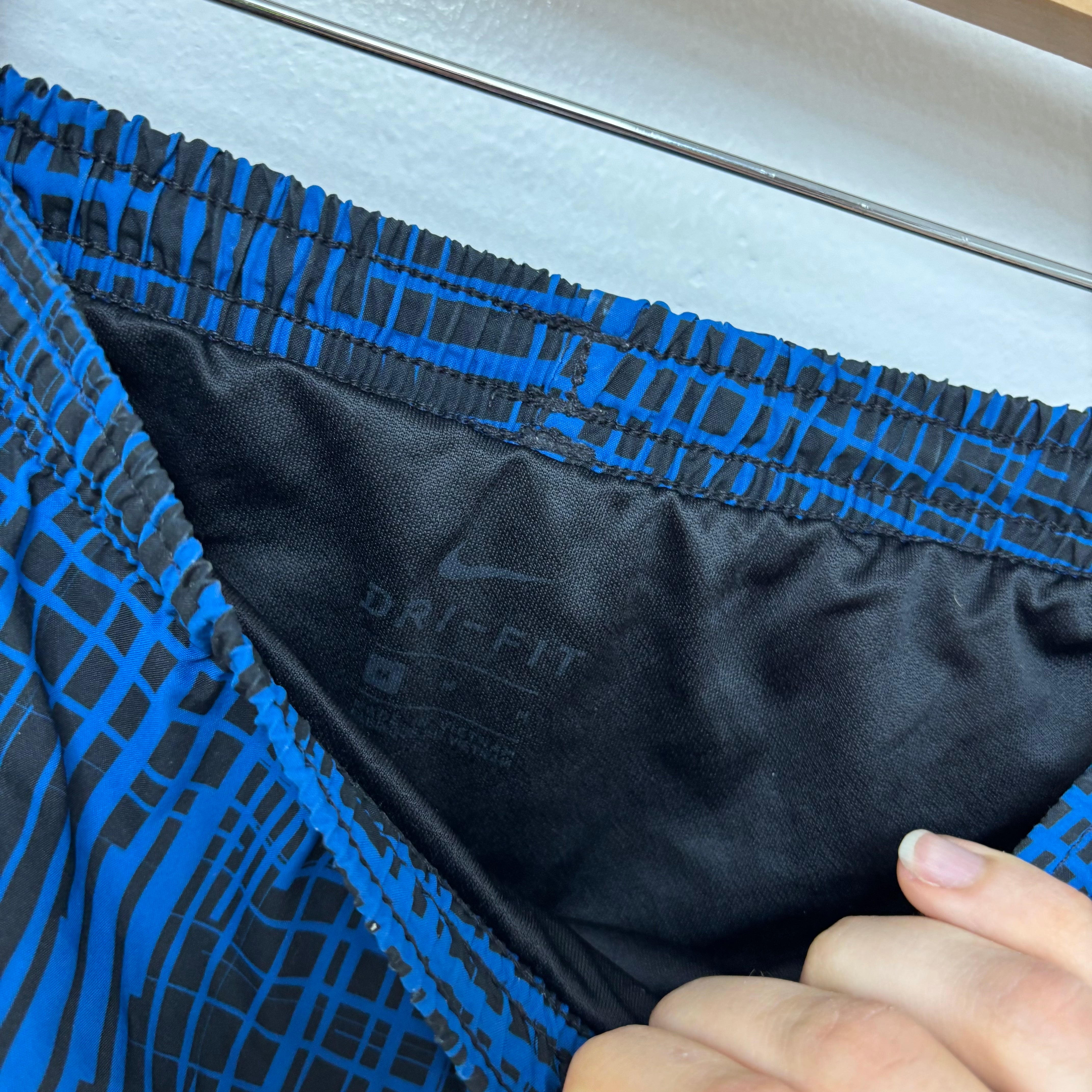 Nike Shorts Mens Small Blue Dri Fit Running Sports Gym Athletic Pockets (E)