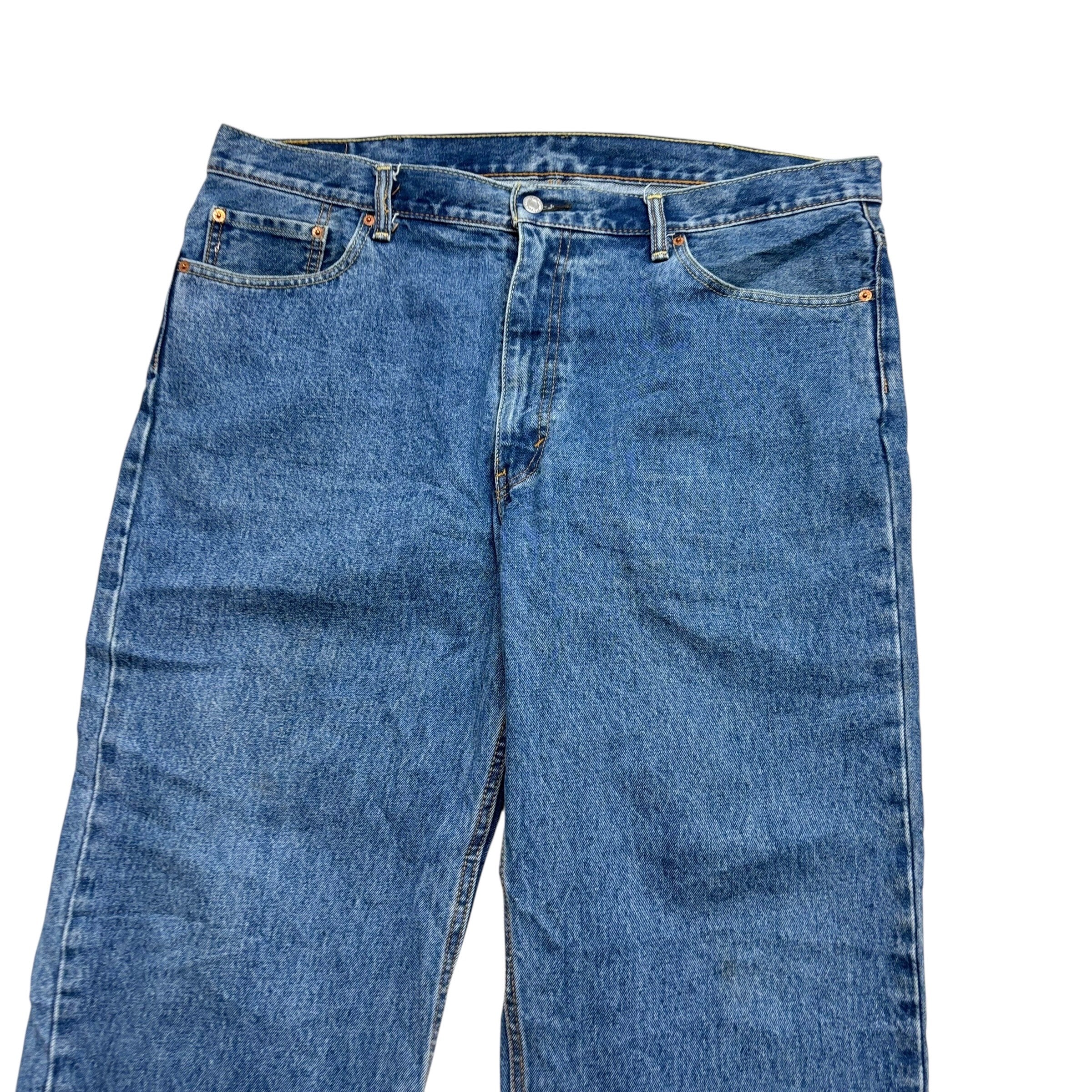 Levis 550 Jeans W40 L32 Mens Mid Blue Baggy Relaxed Straight Fit Denim
