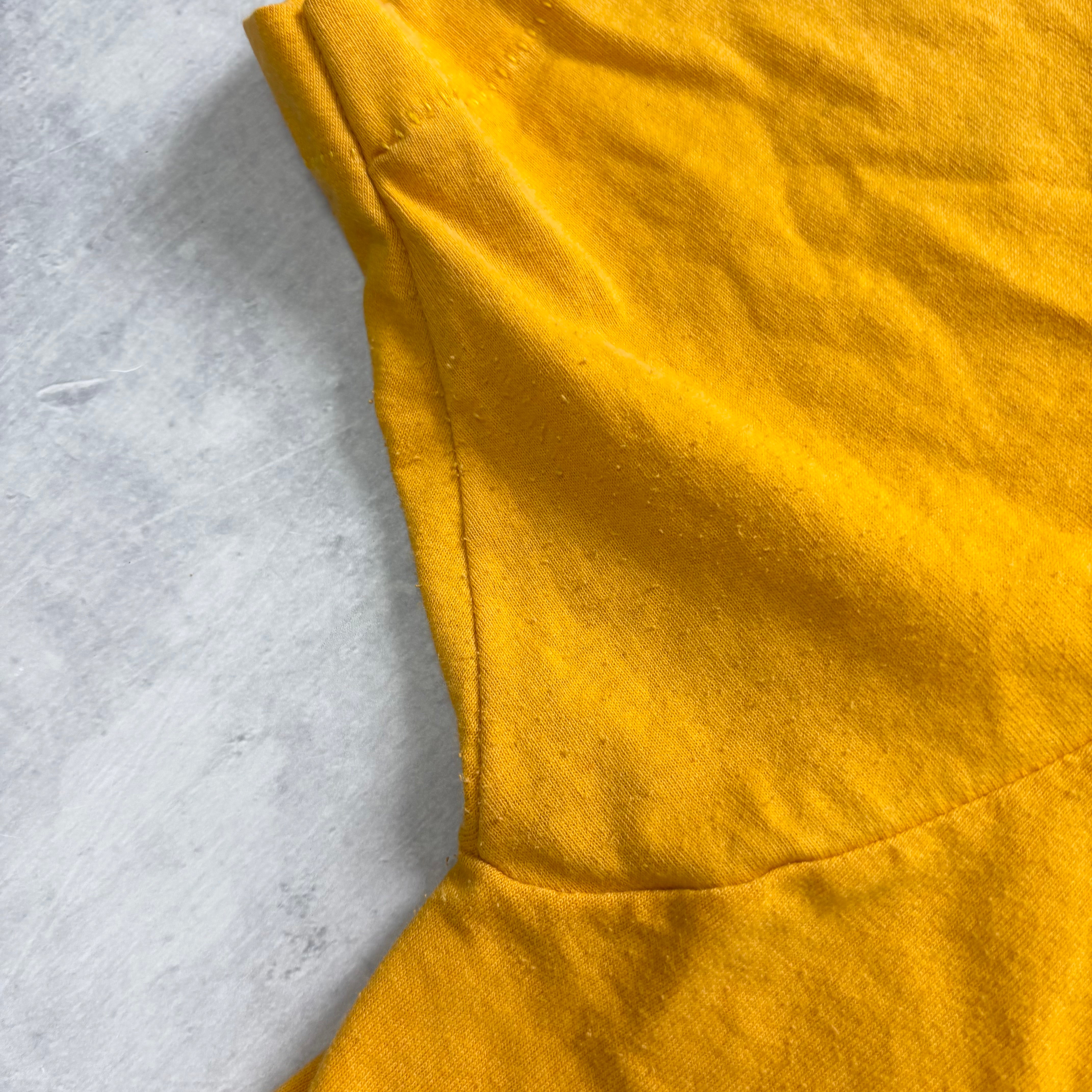 Vintage T Shirt Mens 3XL Yellow Single Stitch Graphic Print 90s USA Tourist (F)