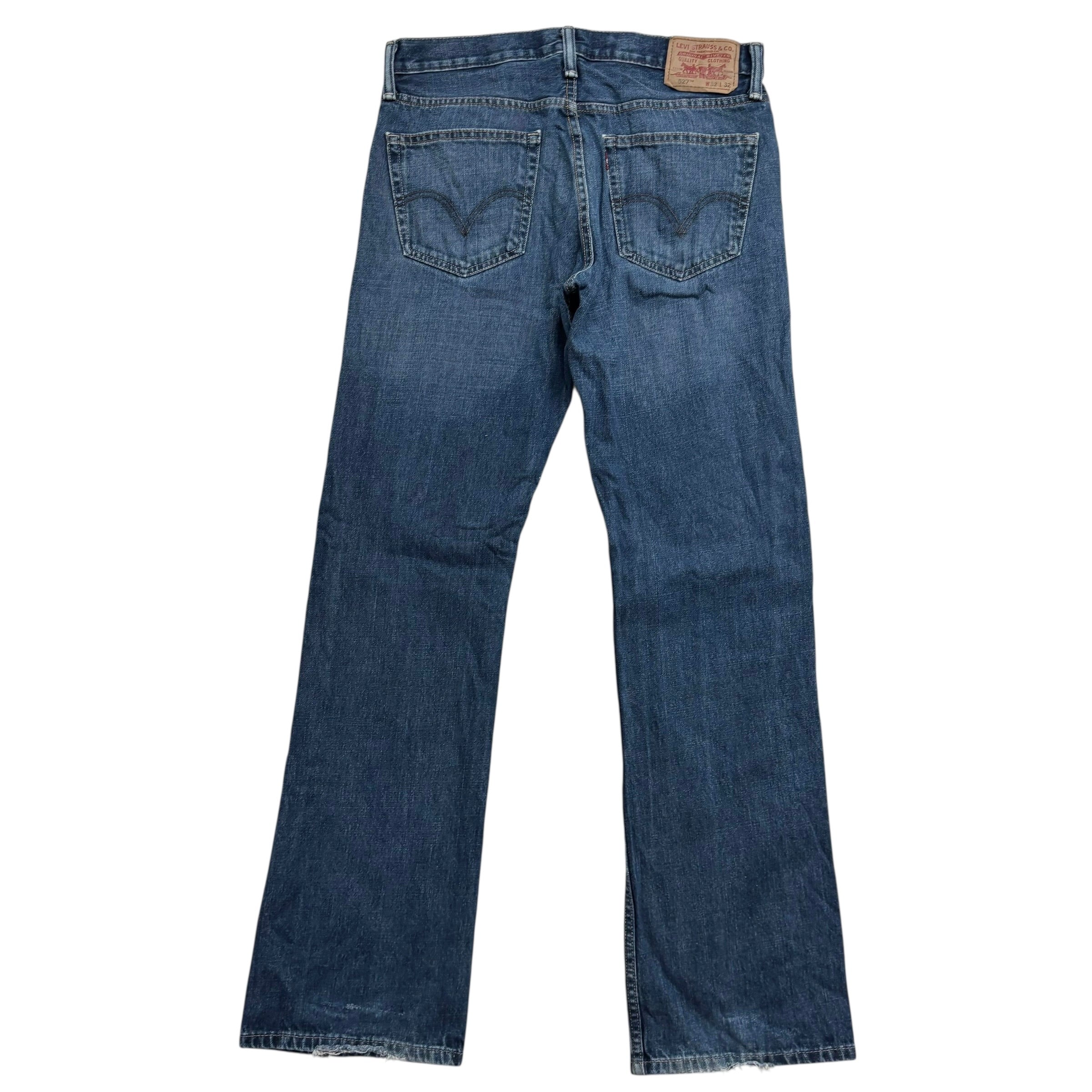Levis 527 Jeans W32 L32 Mens Dark Blue Regular Bootcut Fit Vintage Denim