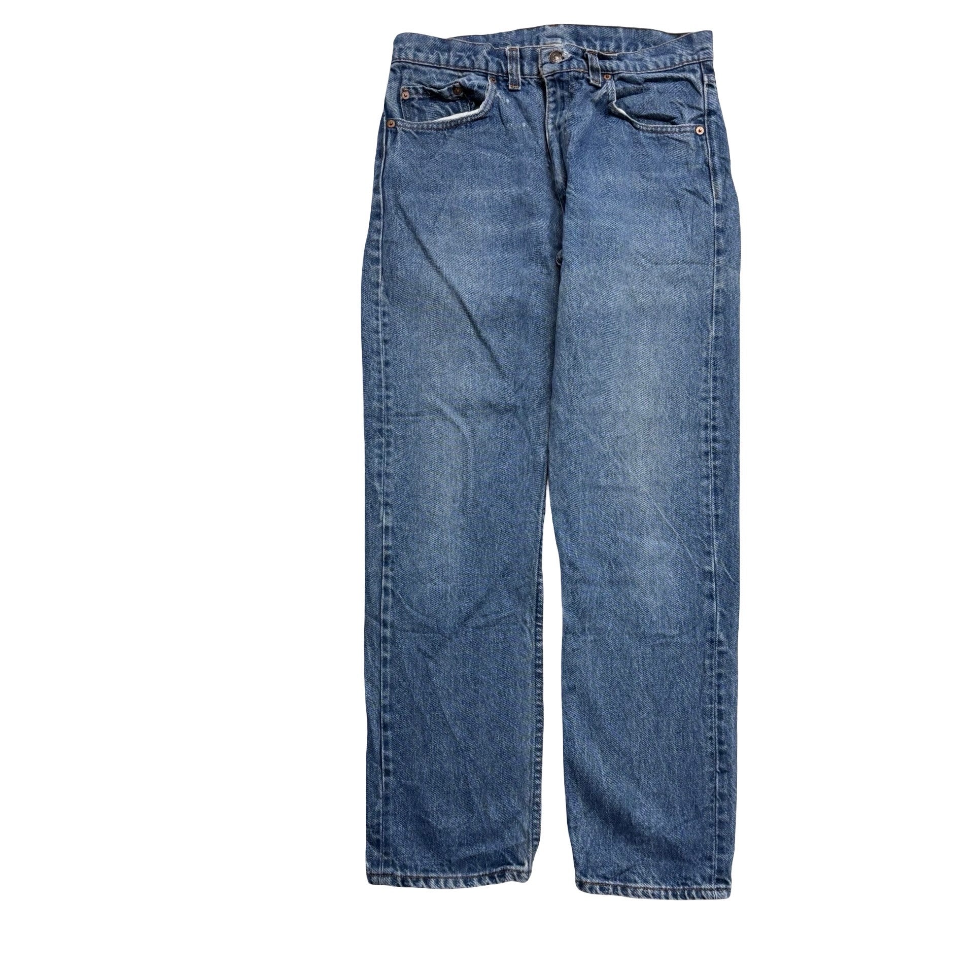 Levis Jeans W32 L29 Mens Mid Blue Regular Tapered Fit Vintage Denim