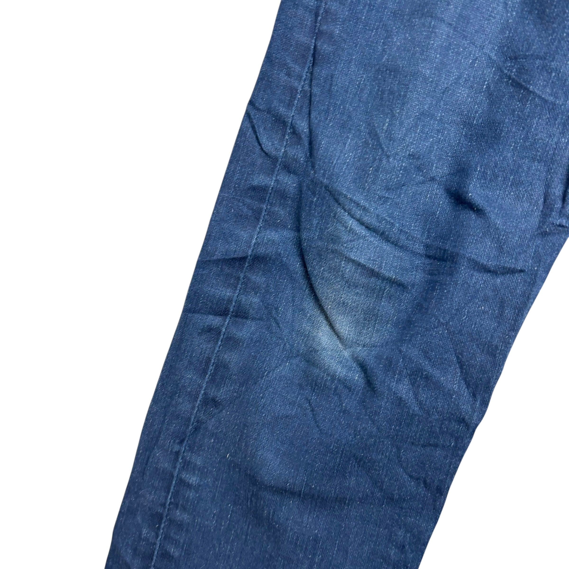 Levis 512 Jeans W28 L29 Mens Navy Blue Waxed Regular Tapered Stretch