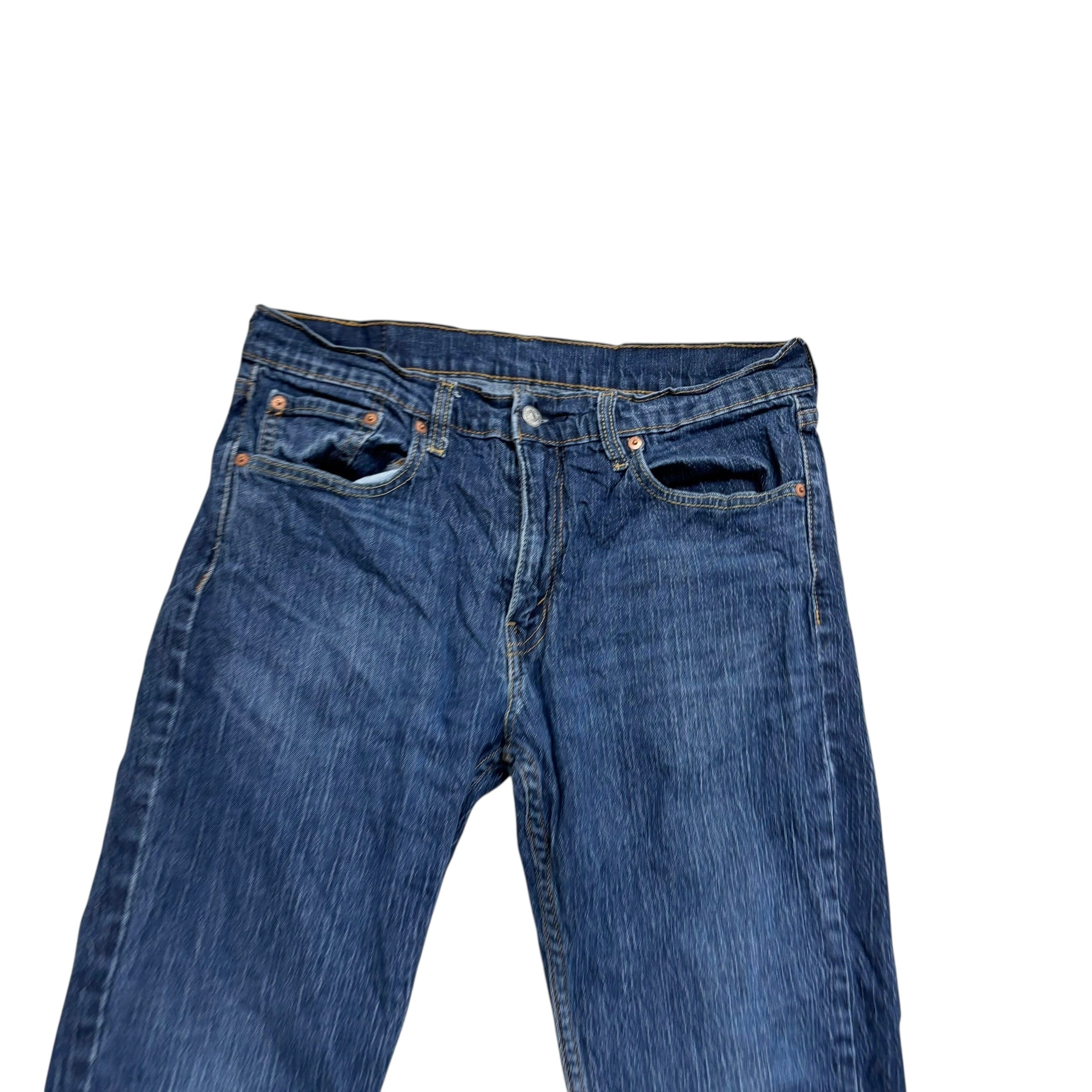 Levis 527 Jeans W32 L33 Mens Mid Blue Slim Bootcut Fit Stretch Denim