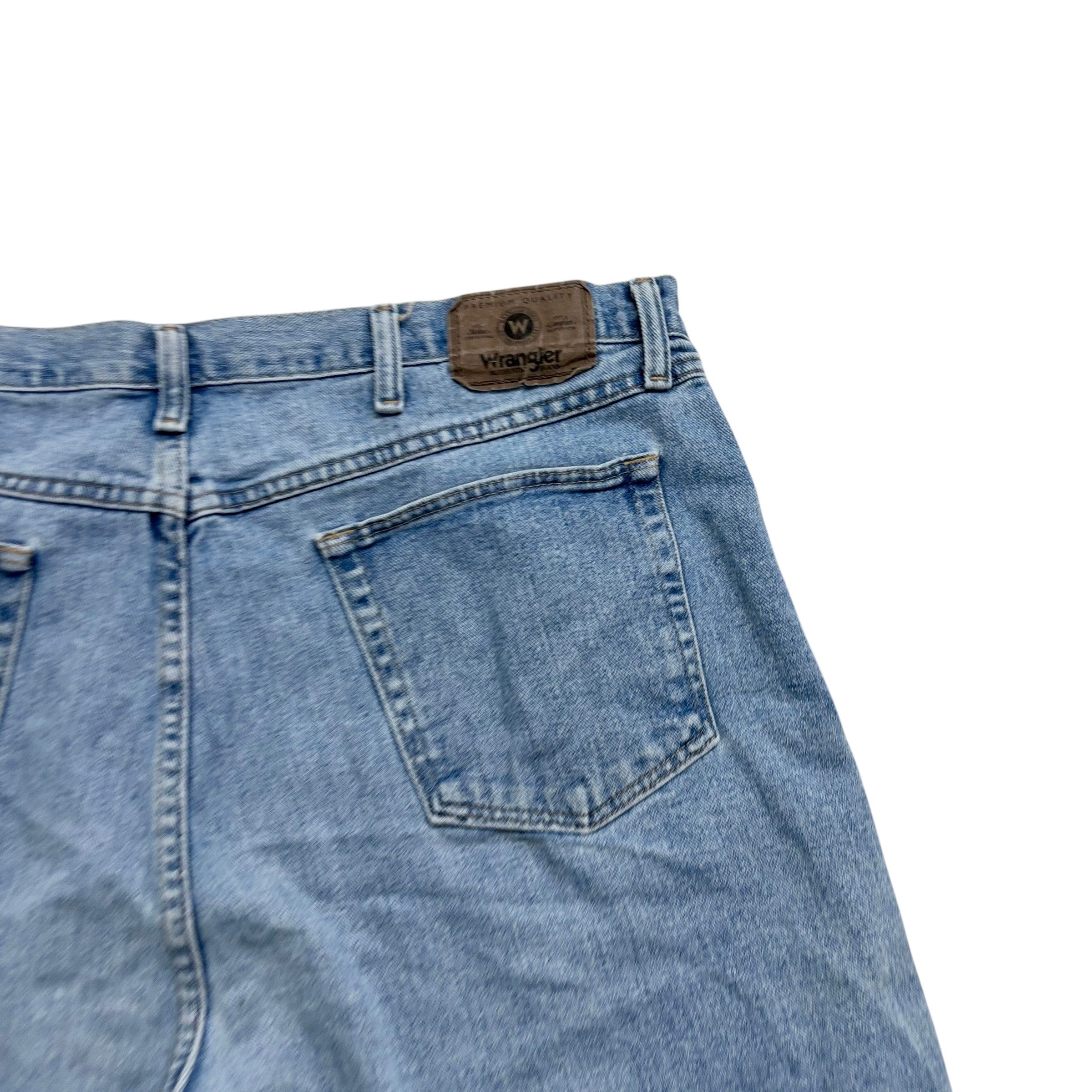 Wrangler Baggy Jorts W40 Mens Denim Shorts Light Blue Relaxed Fit