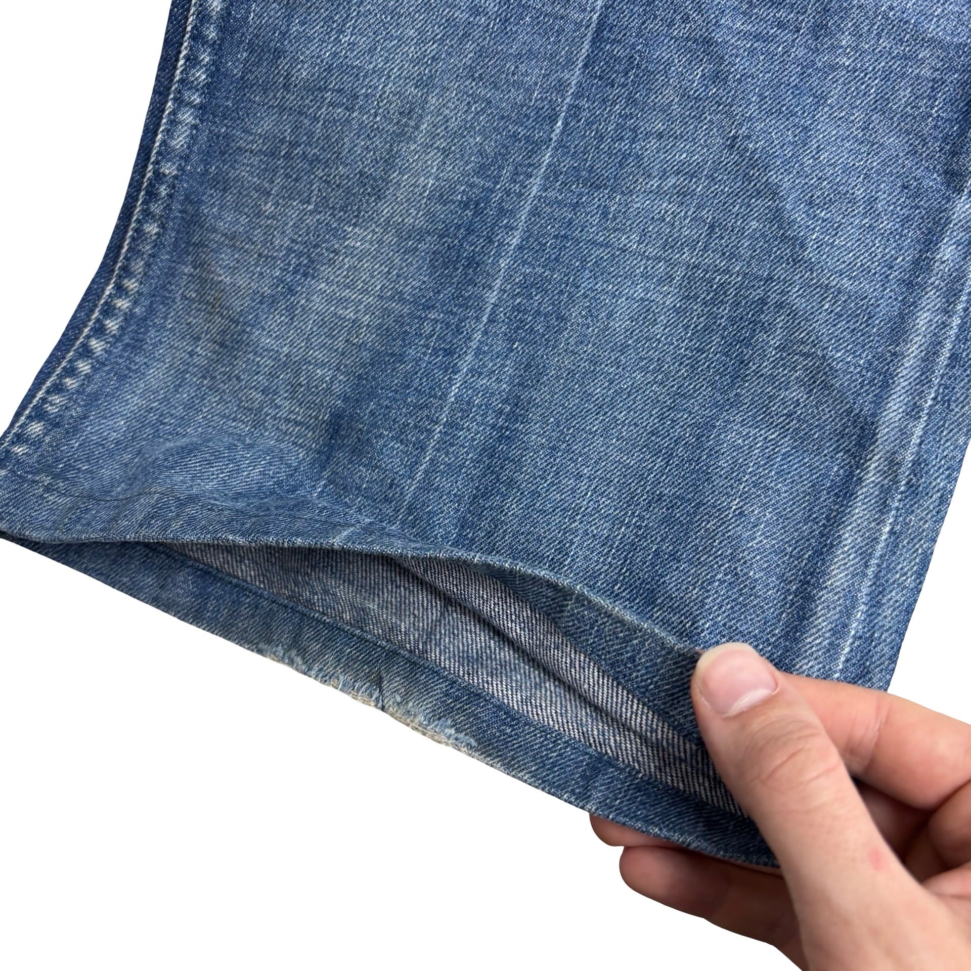 Diesel Zathan Jeans W32 L30 Mens Mid Blue Regular Bootcut Fit Denim