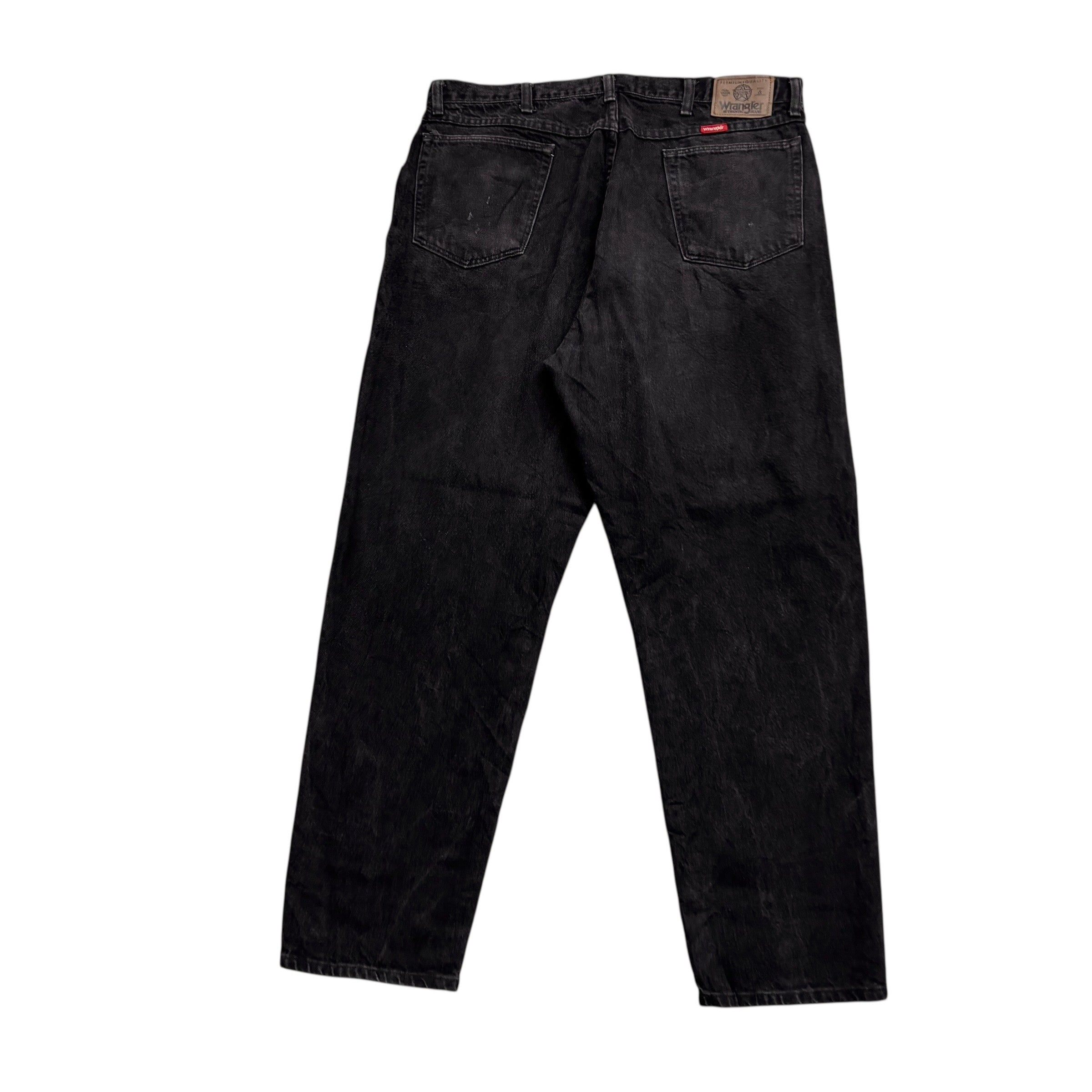 Wrangler Jeans W38 L32 Mens Black Relaxed Tapered USA Made Vintage (E)