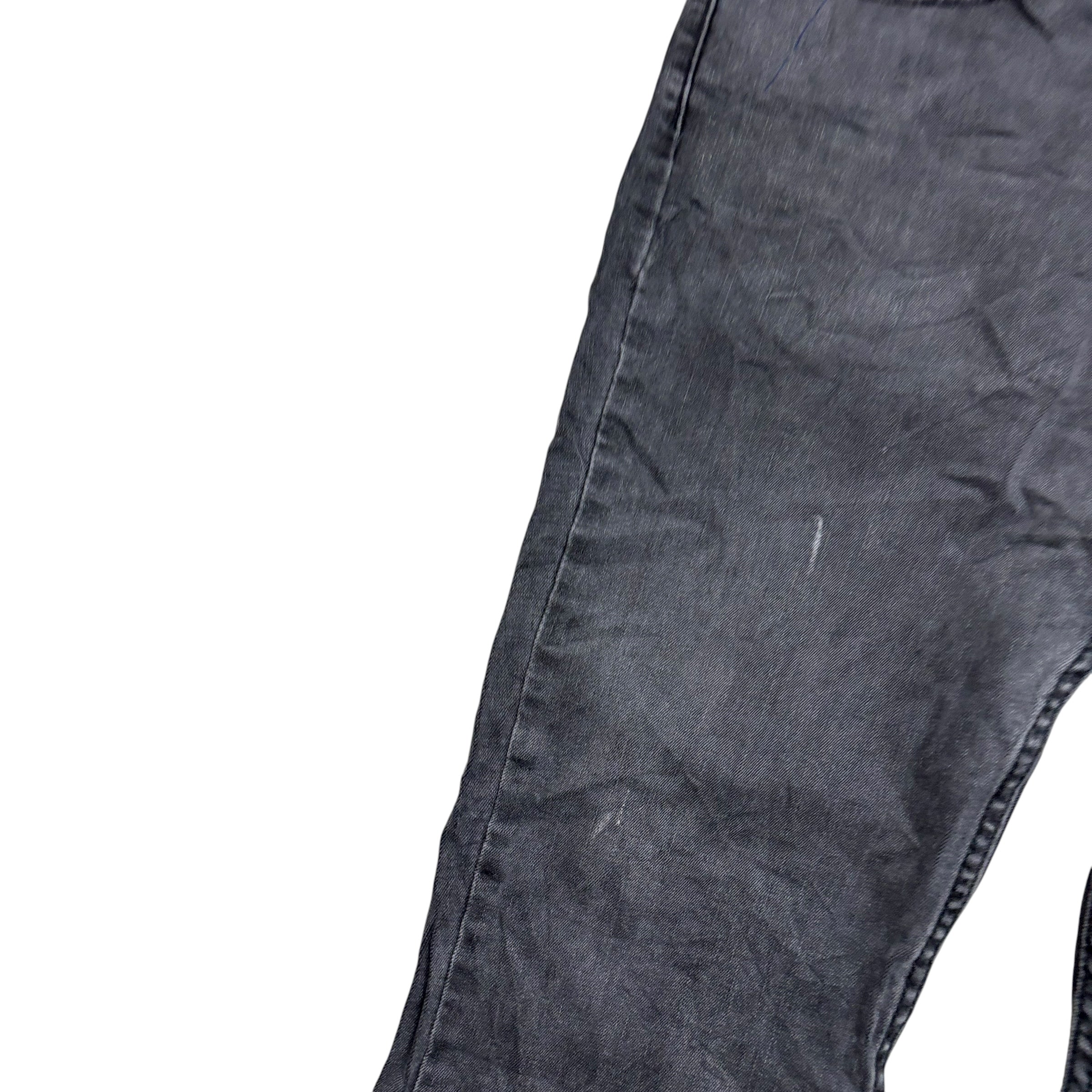 Levis 514 Jeans W36 L30 Mens Grey Regular Straight Fit Stretch Denim (F)