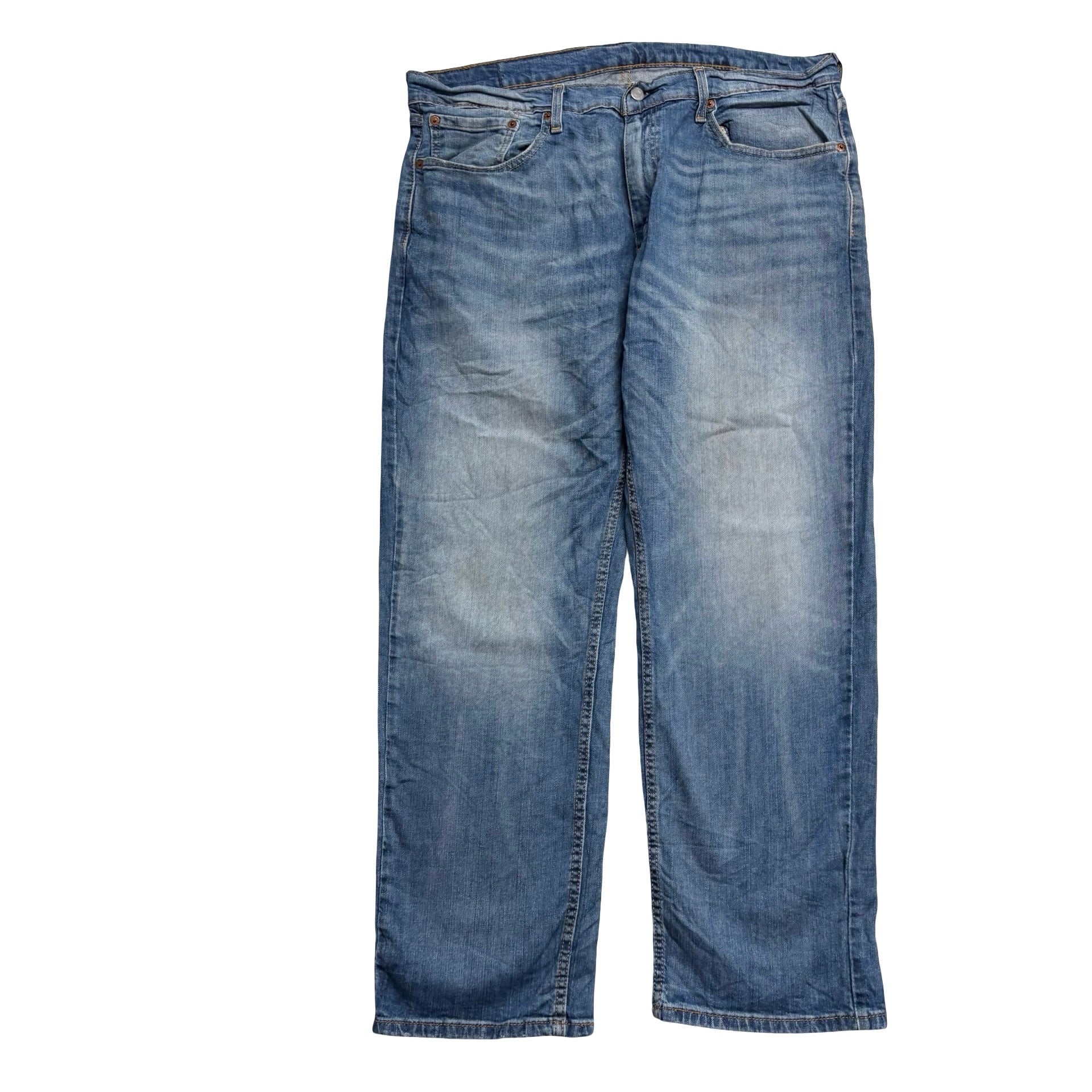 Levis 559 Jeans W36 L30 Mens Mid Blue Relaxed Straight Fit Stretch Denim