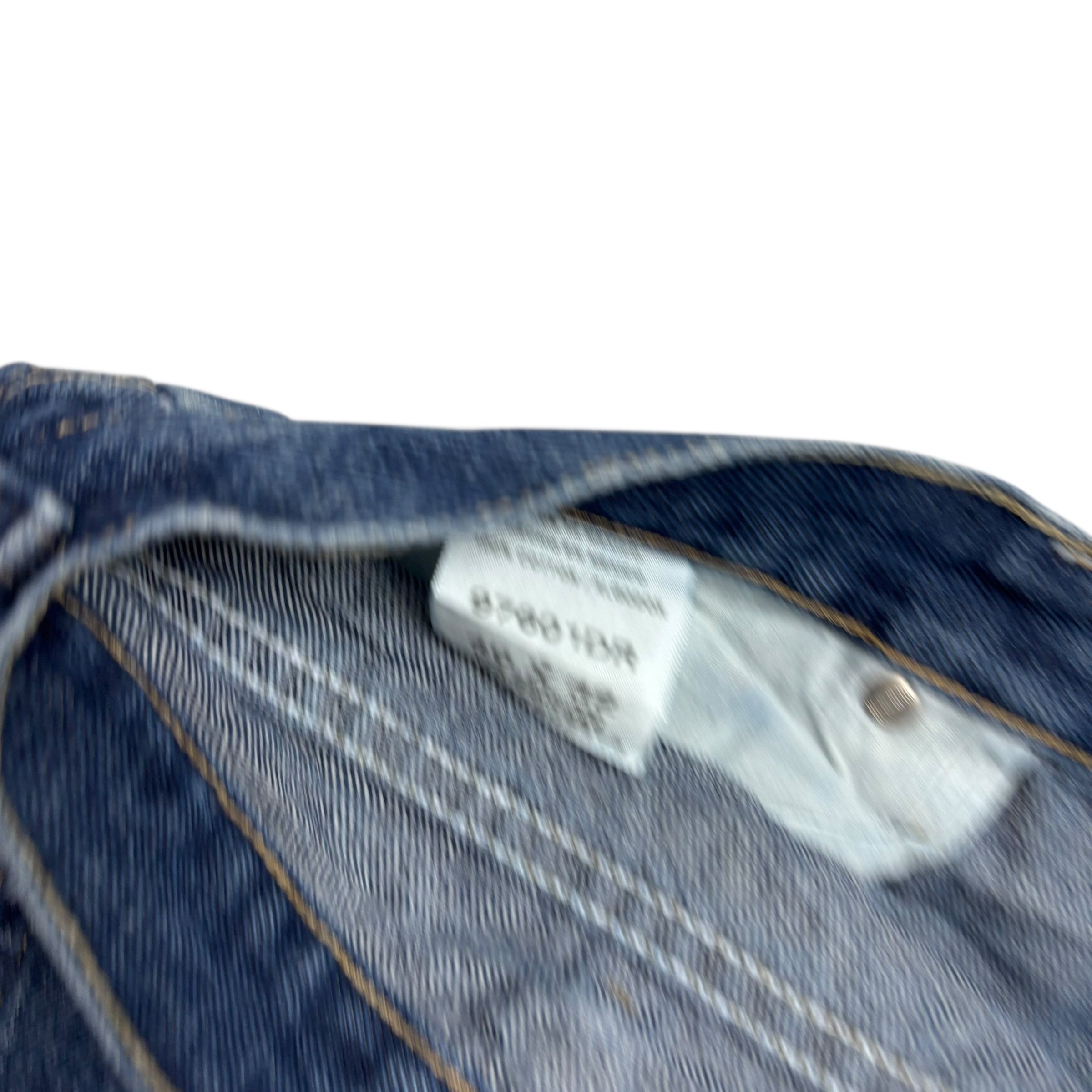 Wrangler Jeans W38 L28 Mens Dark Blue Relaxed Straight Fit Vintage Denim (E)