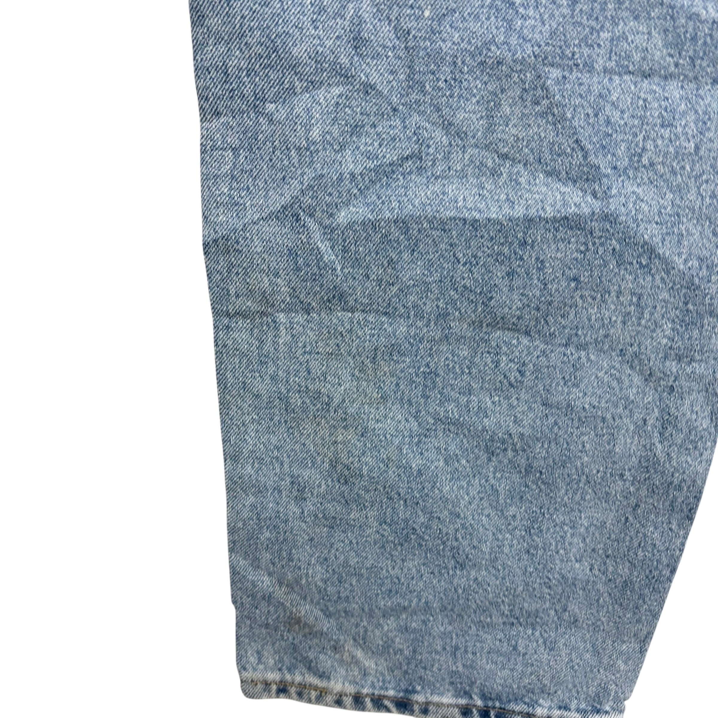 Wrangler Jeans W40 L30 Mens Light Blue Regular Straight Fit Vintage Denim (F)