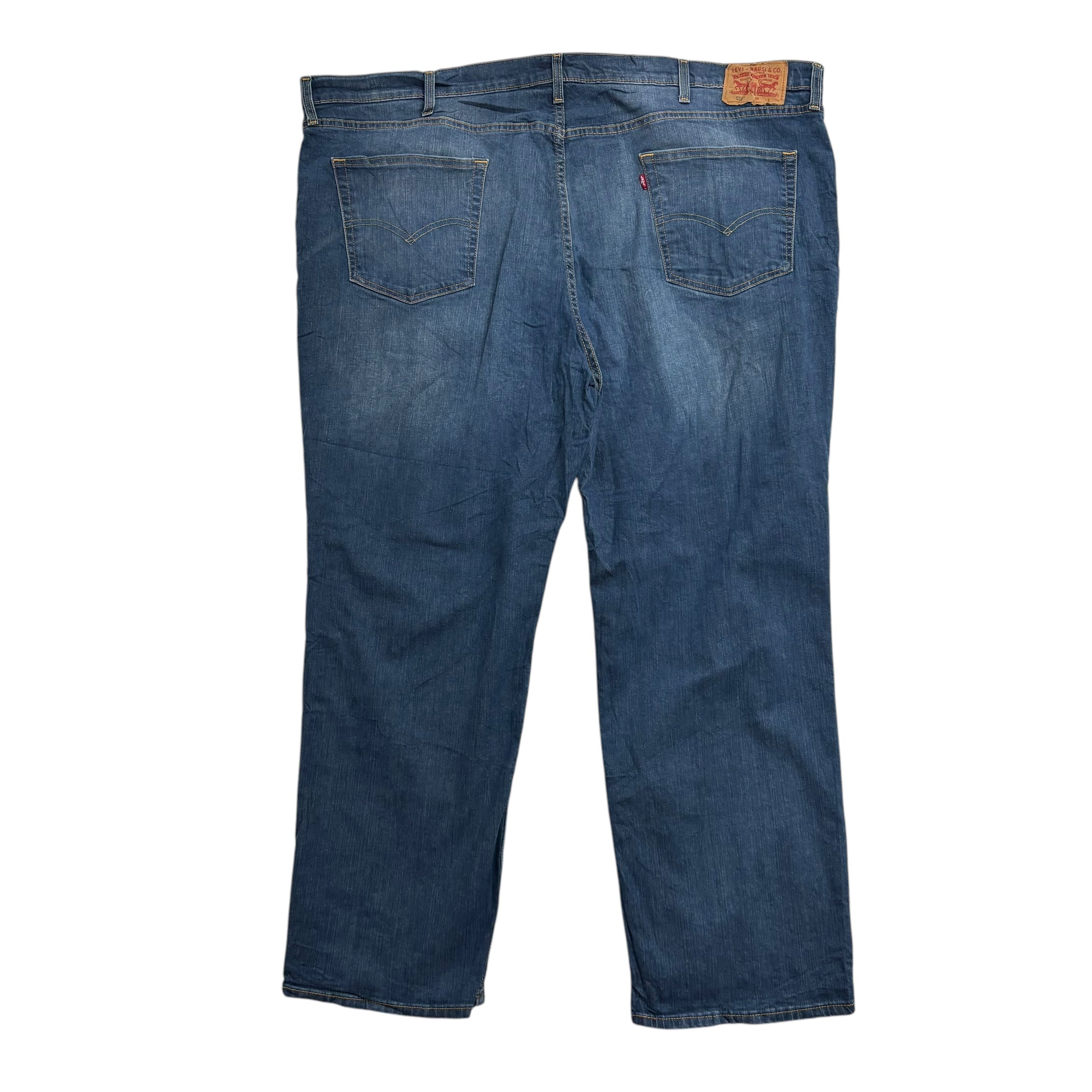 Levis 559 Jeans W50 L32 Mens Dark Blue Baggy Relaxed Straight Stretch Denim (E)