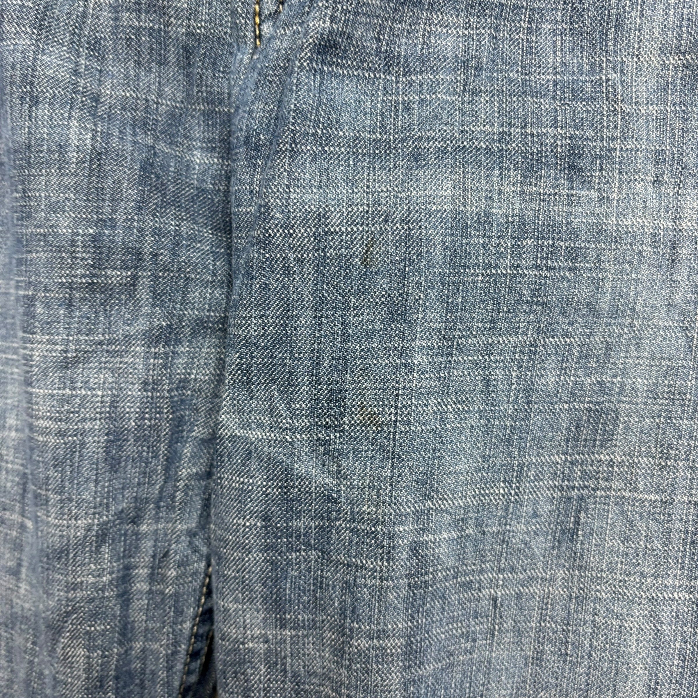 Levis 569 Jeans W36 L33 Mens Silver Blue Baggy Relaxed Straight Fit Denim