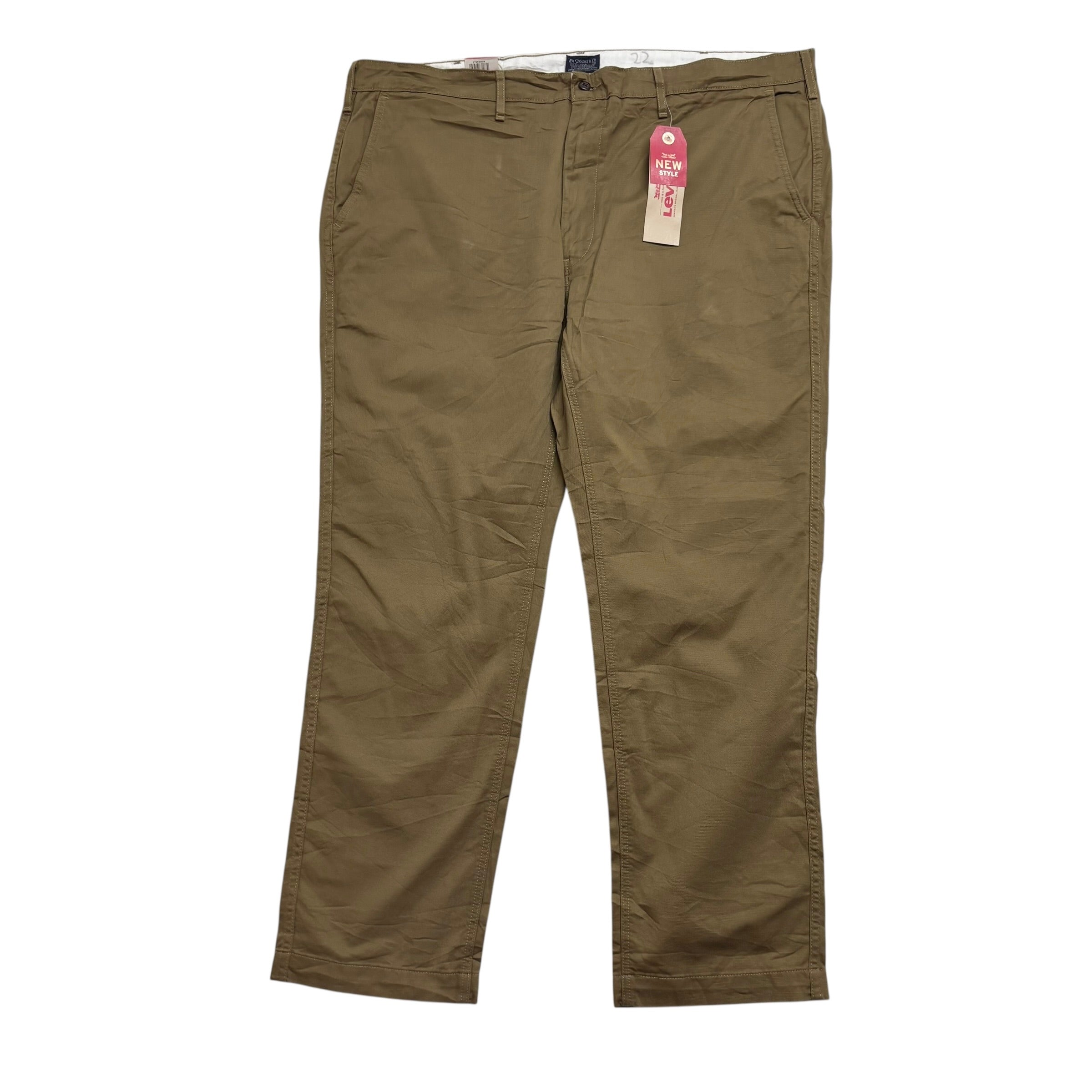 Levis 541 Trousers W42 L32 Mens Khaki Athletic Tapered Fit Stretch Pants (E)