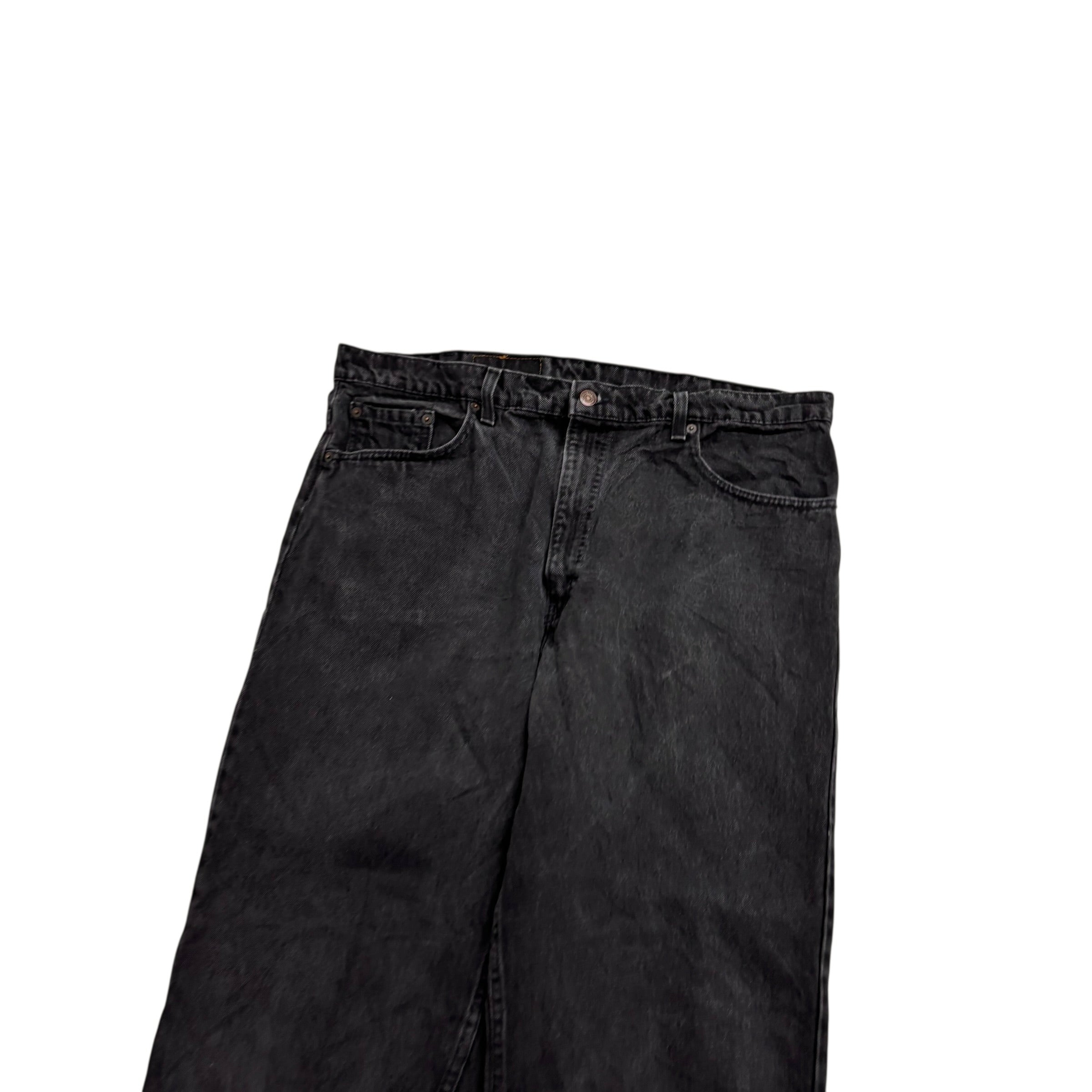Levis 550 Jeans W38 L30 Mens Black Relaxed Tapered Fit Vintage Made In USA (E)