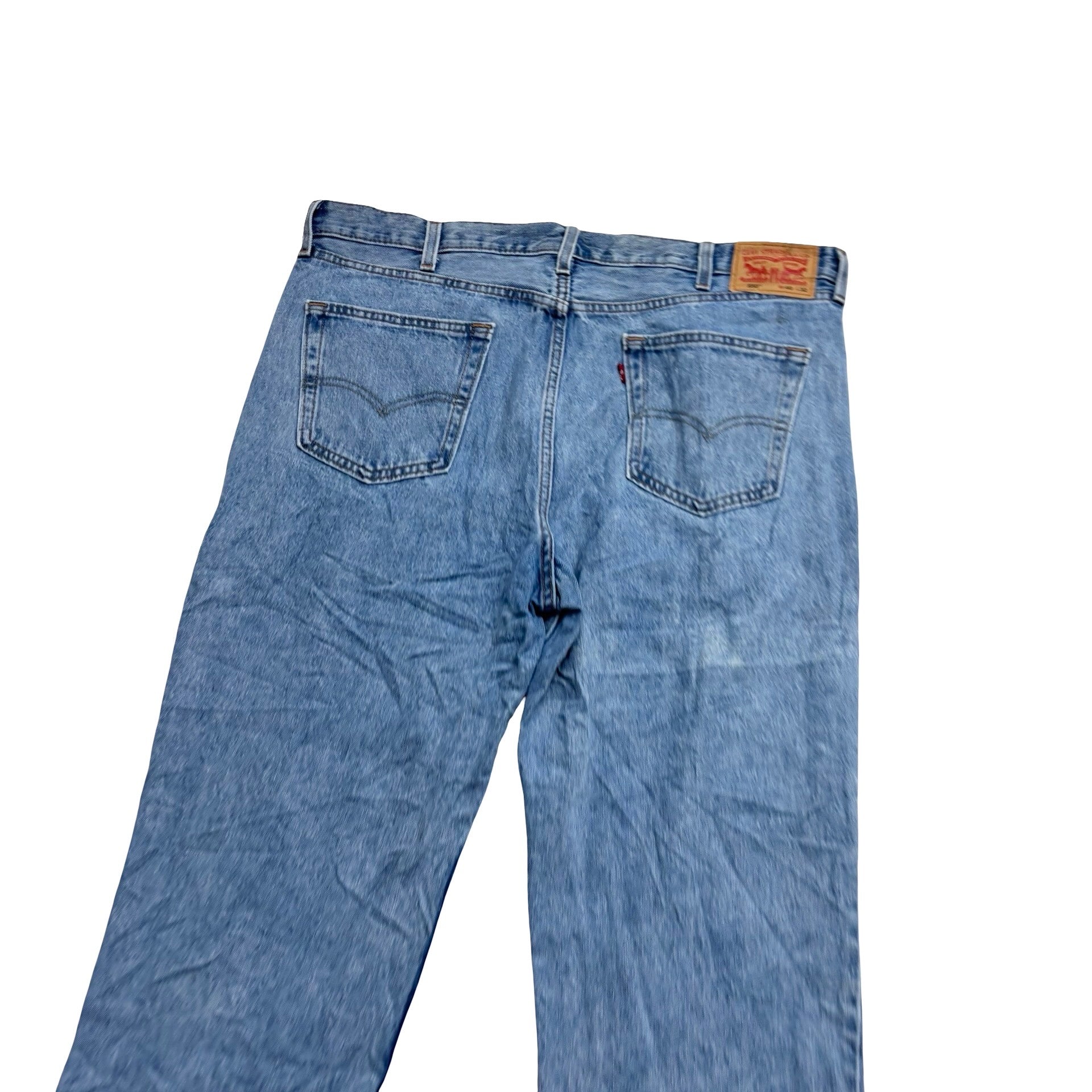 Levis 550 Jeans W40 L32 Mens Light Blue Baggy Relaxed Straight Fit Denim (E)