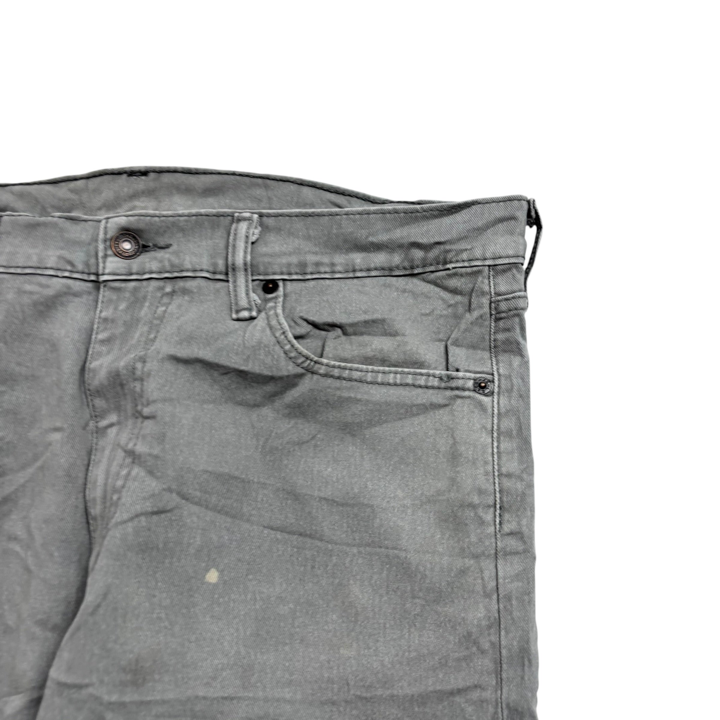 Levis 513 Jeans W36 L32 Mens Grey Slim Straight Fit Stretch Denim