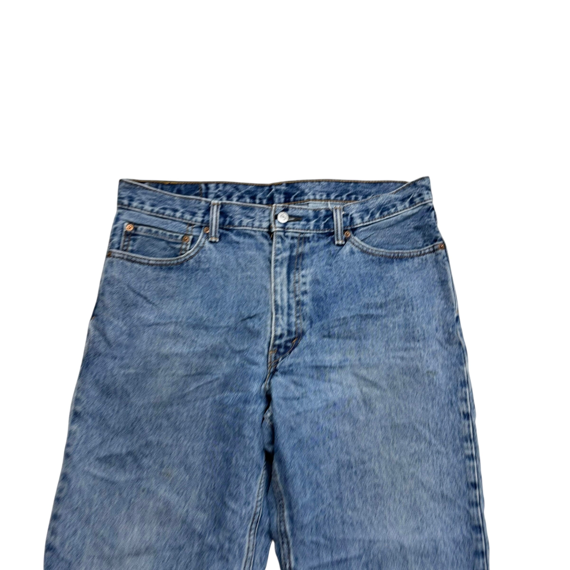 Levis 550 Jeans W36 L30 Mens Mid Blue Baggy Relaxed Straight Fit Denim