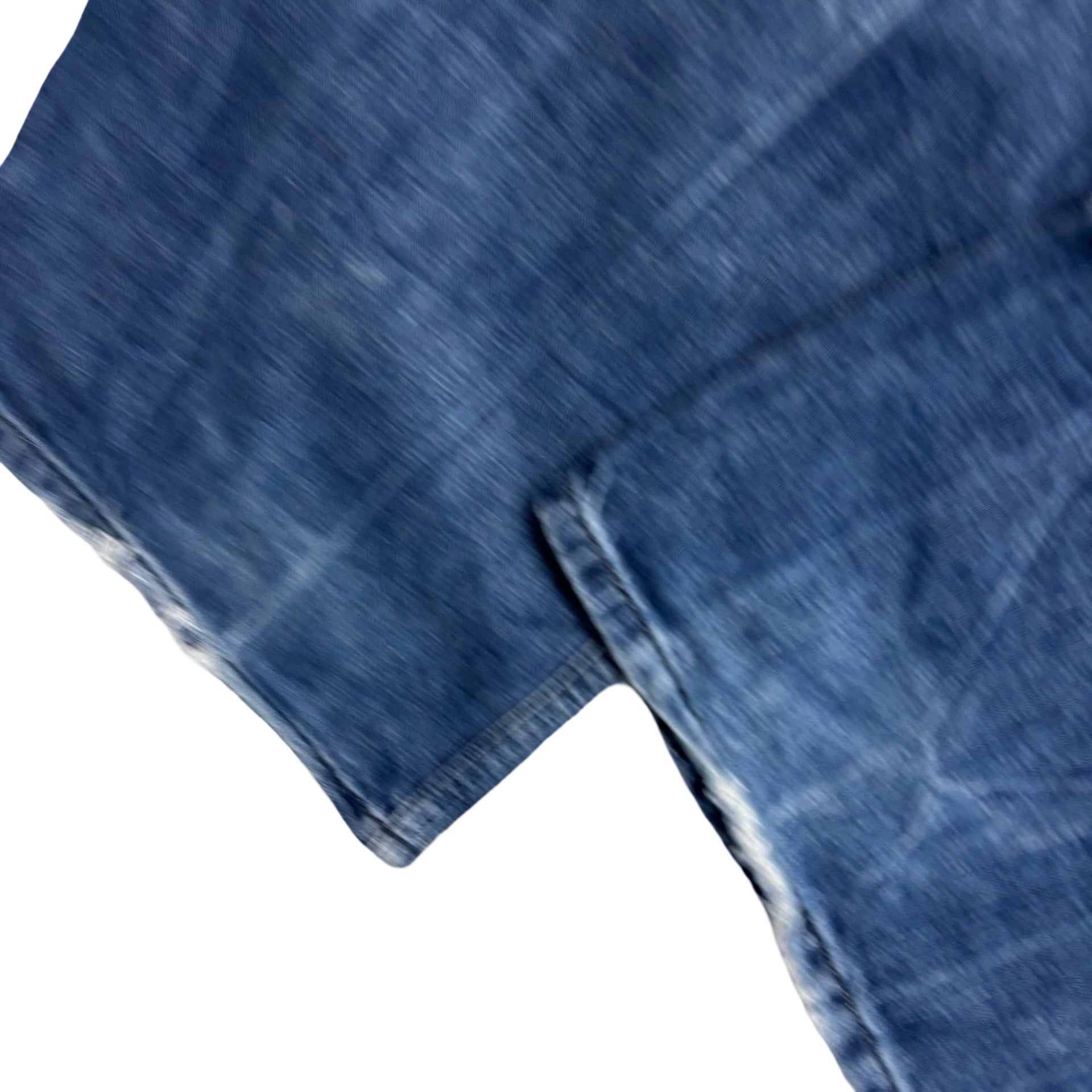 Diesel Larkee Jeans W34 L34 Mens Dark Blue Relaxed Straight Fit Distressed