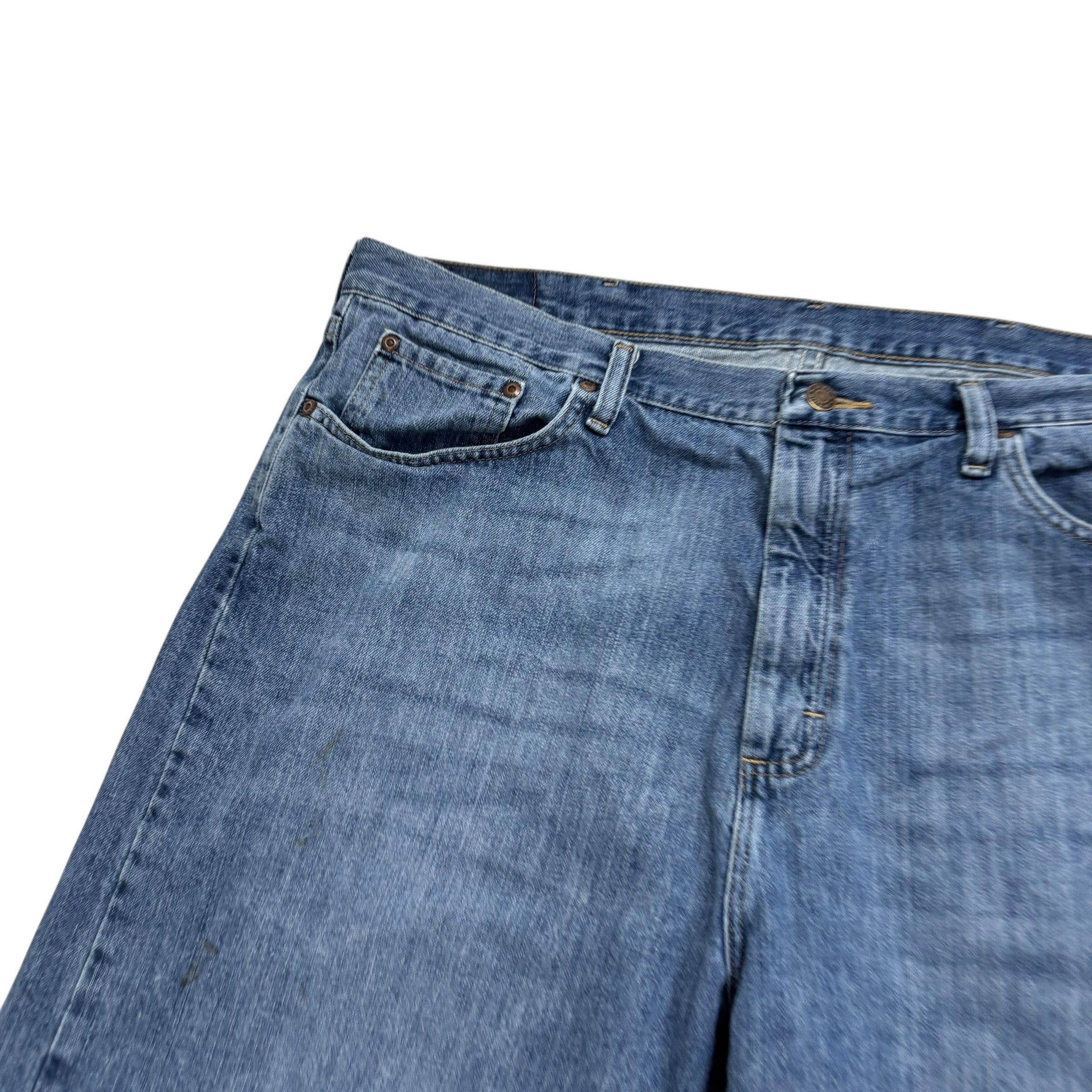 Wrangler Baggy Jorts W40 Mens Denim Shorts Mid Blue Relaxed Fit (F)