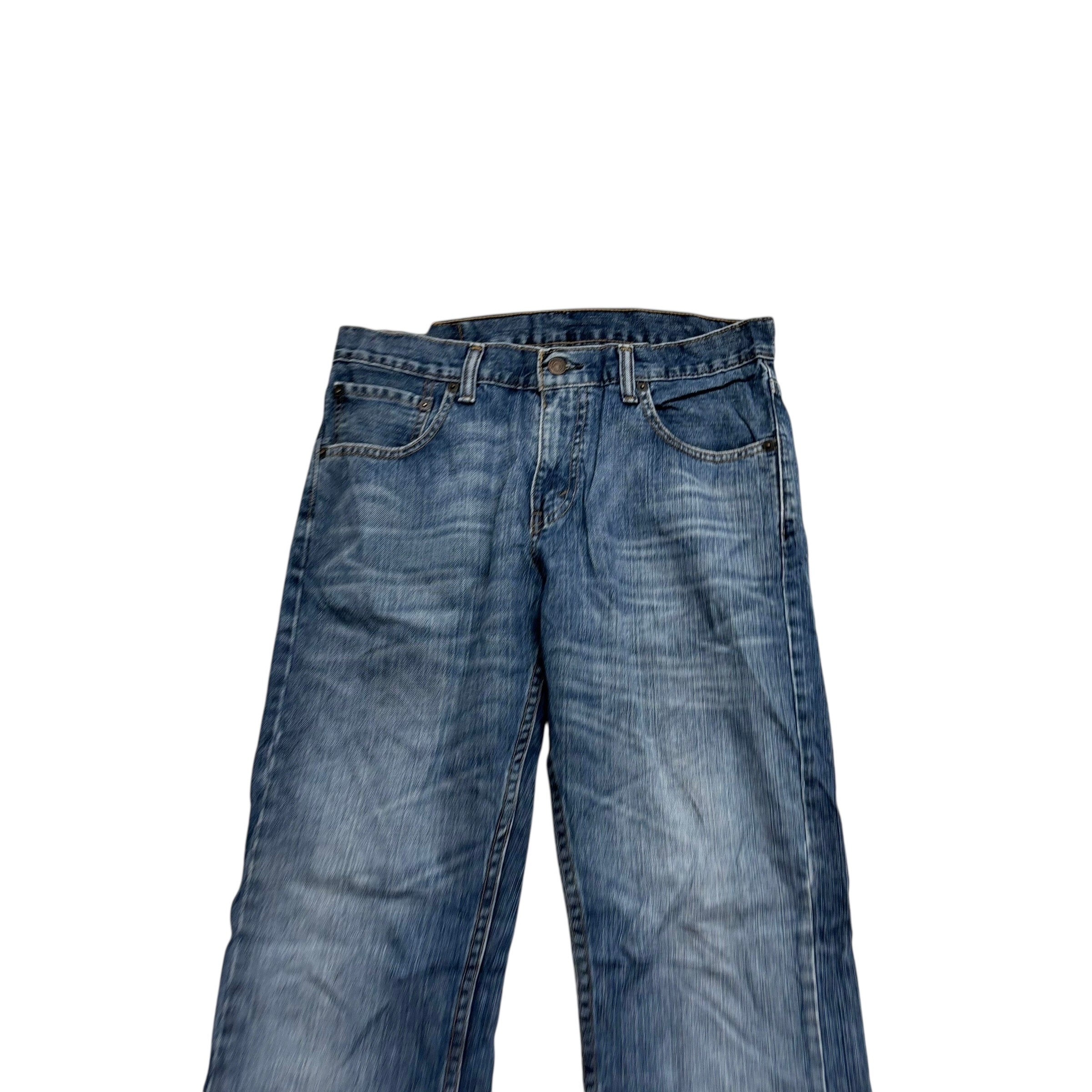 Levis 527 Jeans W32 L33 Mens Mid Blue Slim Bootcut Fit Vintage Denim (E)