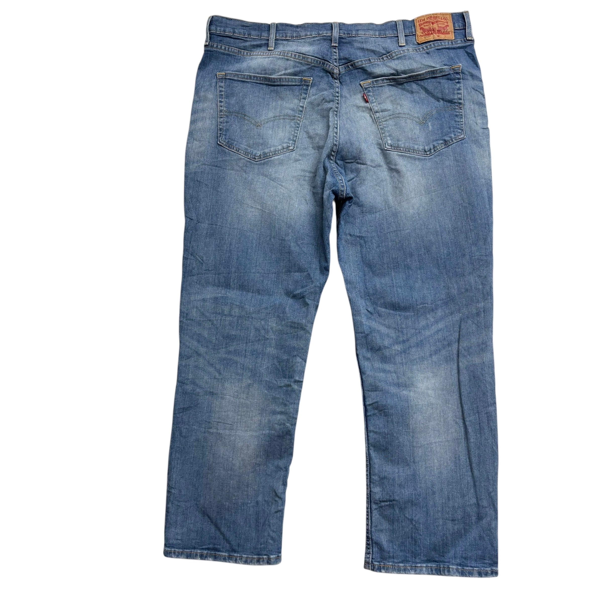 Levis 559 Jeans W44 L30 Mens Mid Blue Relaxed Straight Fit Stretch Denim (E)