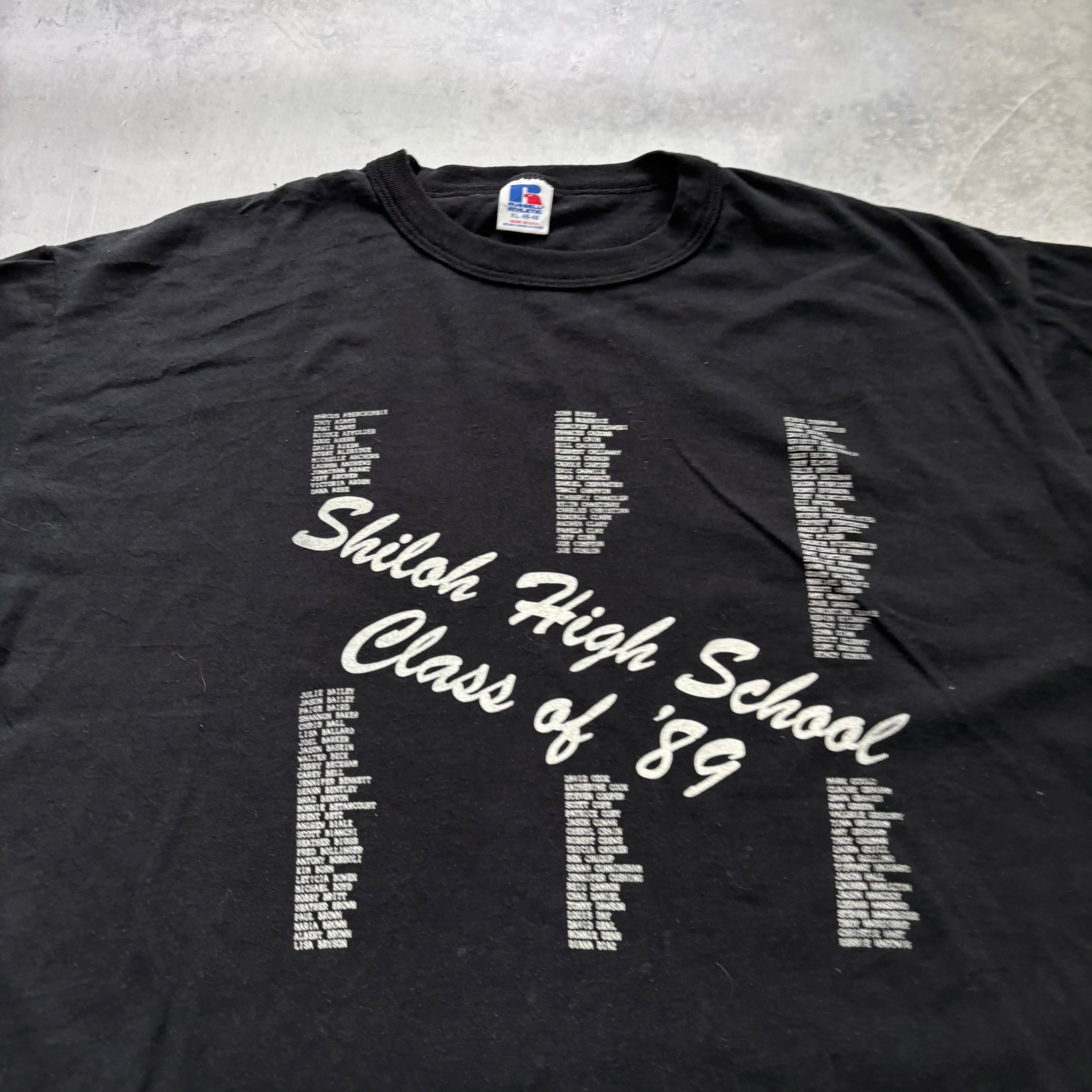 Vintage T Shirt Mens XL Black Single Stitch Graphic Print 80s USA (E)