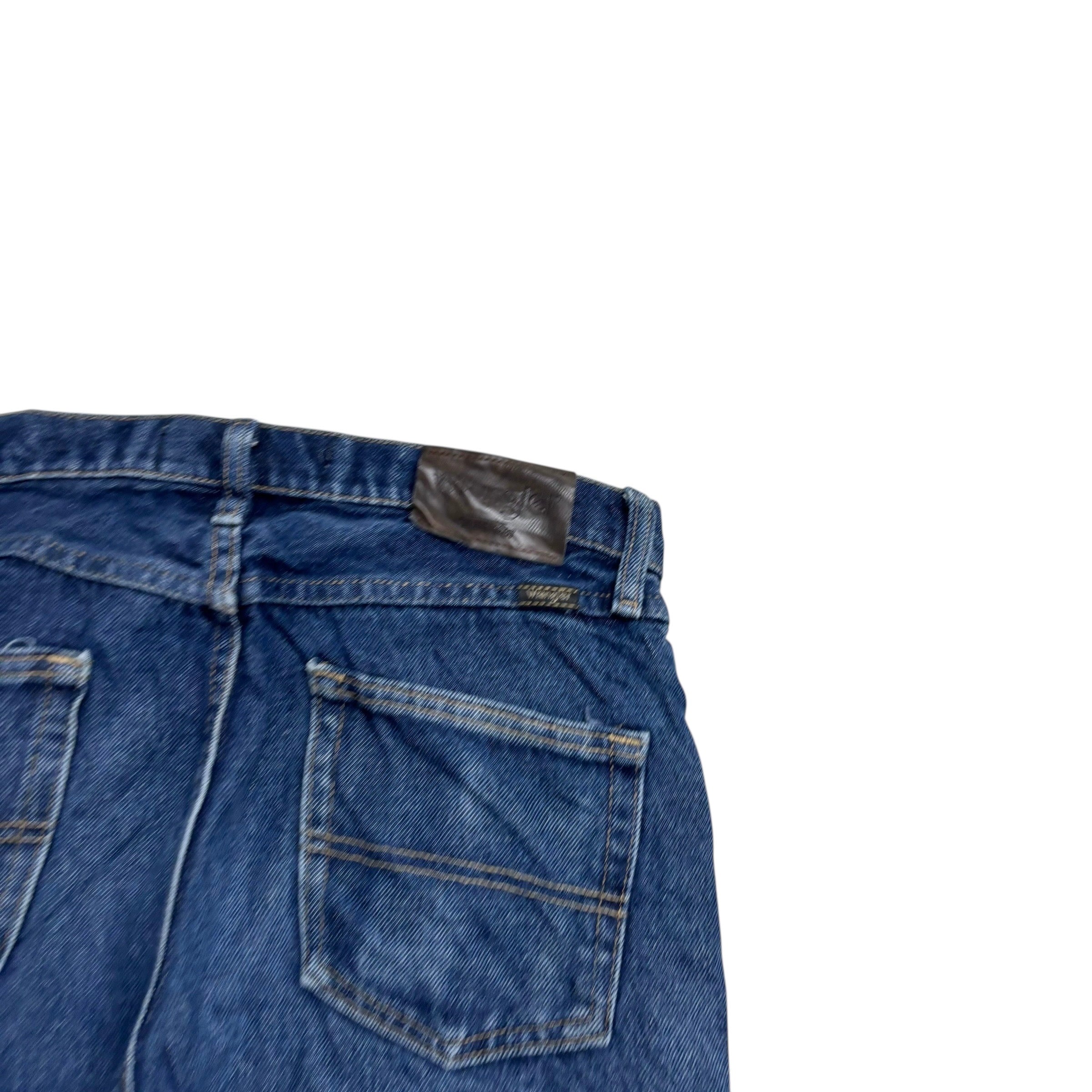 Wrangler Jeans W30 L32 Mens Dark Blue Regular Straight Fit Vintage Denim