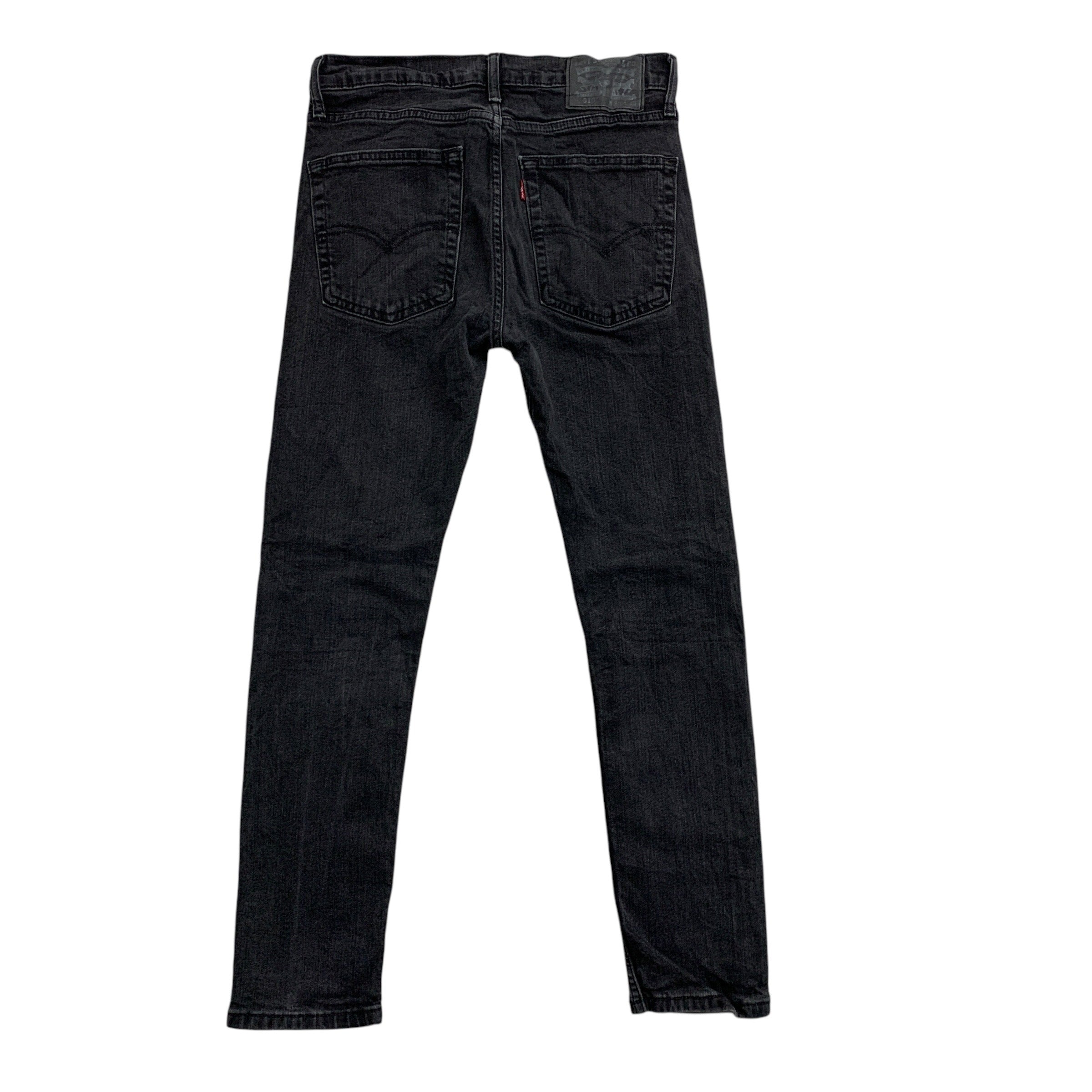 Levis 510 Jeans W29 L28 Mens Black Skinny Fit Stretch Denim (E)