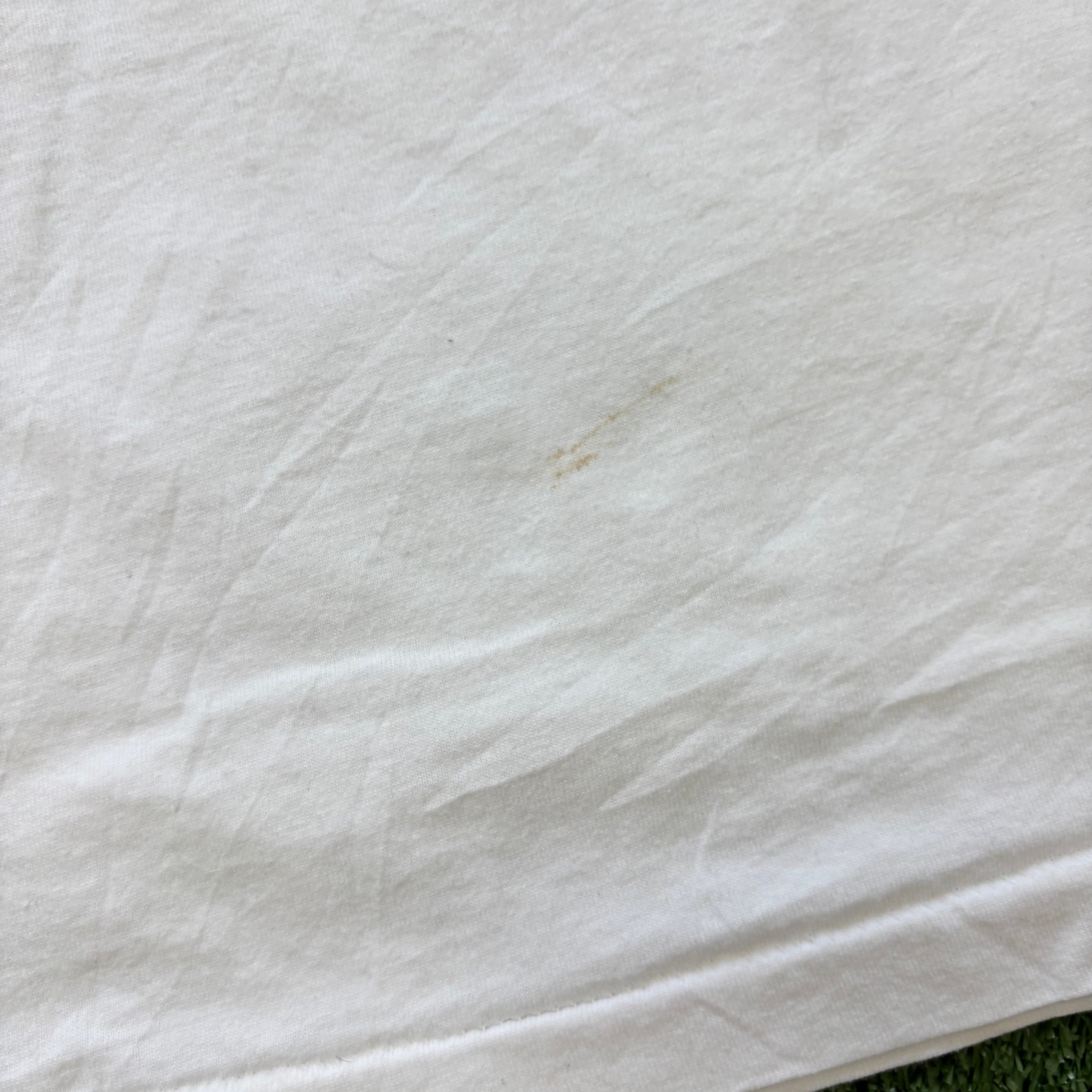 Vintage T Shirt Mens Large White Single Stitch Graphic Print 90s