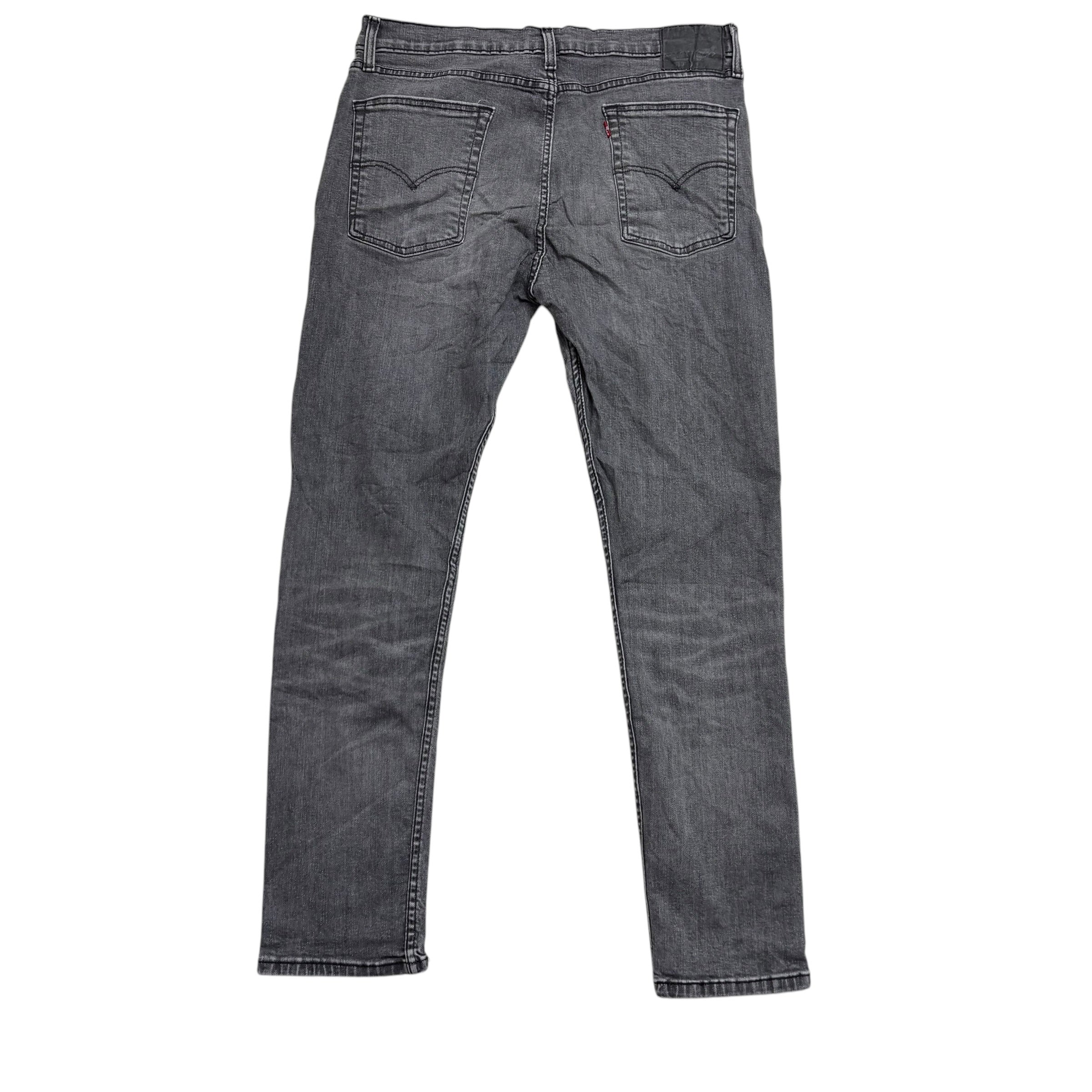 Levis 510 Jeans W36 L31 Mens Grey Skinny Fit Stretch Denim (E)