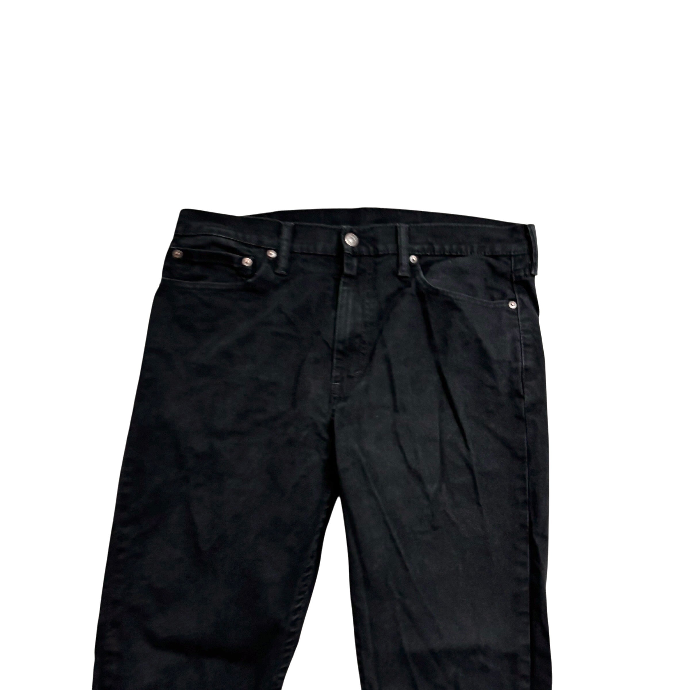 Levis 510 Jeans W36 L30 Mens Black Skinny Fit Stretch Denim (E)