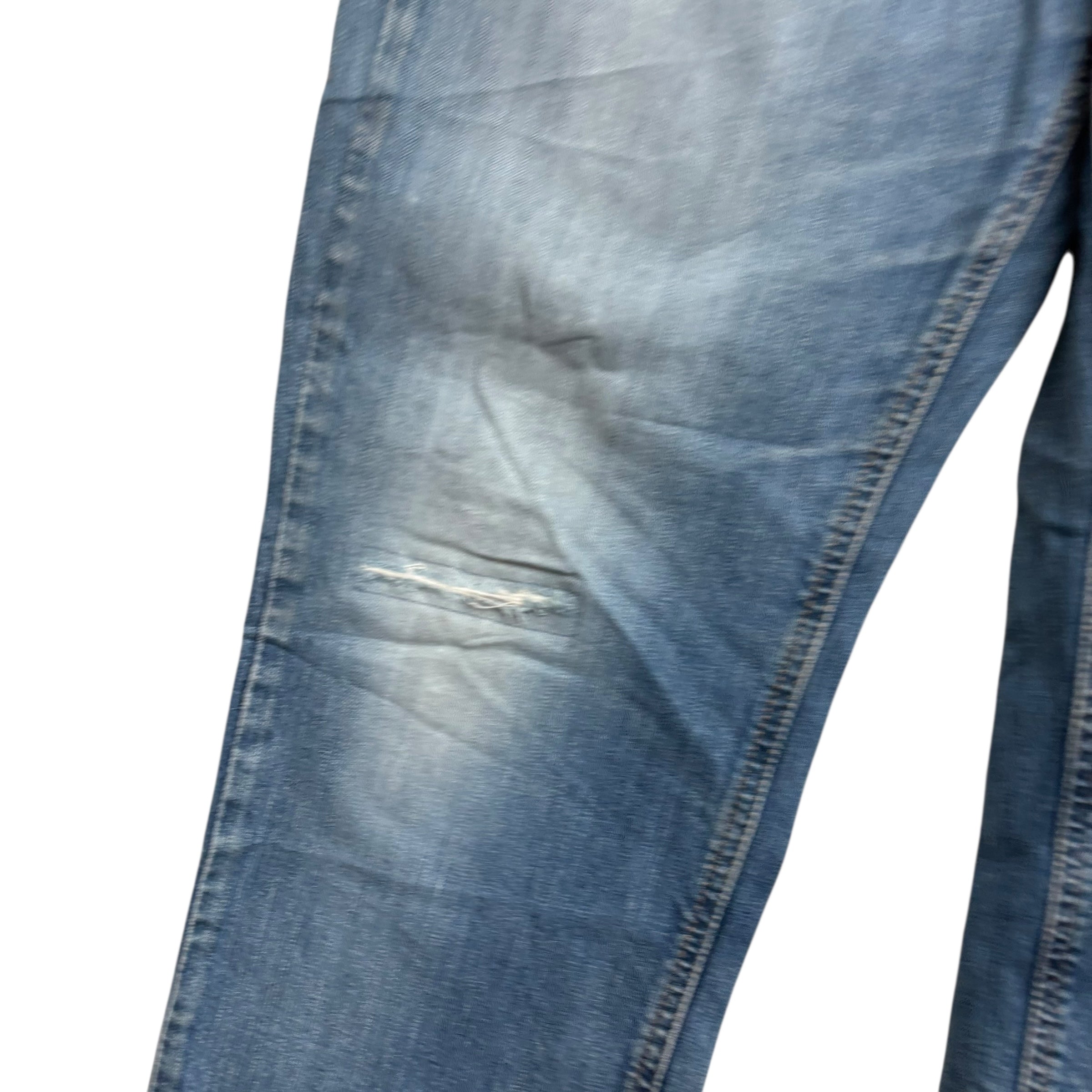 Levis 541 Jeans W36 L31 Mens Mid Blue Athletic Tapered Fit Stretch Denim (F)