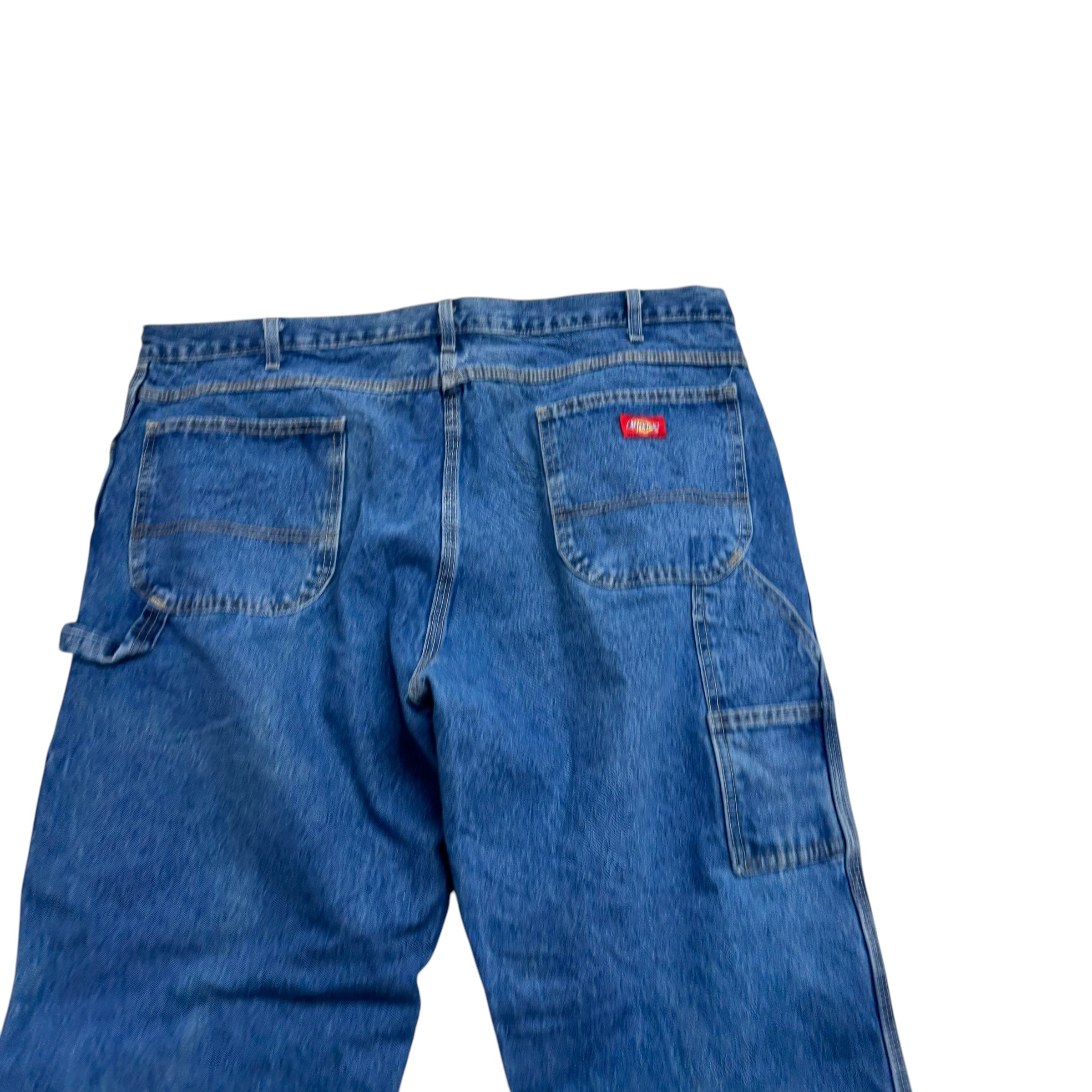 Dickies Carpenter Jeans W40 L34 Mens Mid Blue Relaxed Straight Fit Pants