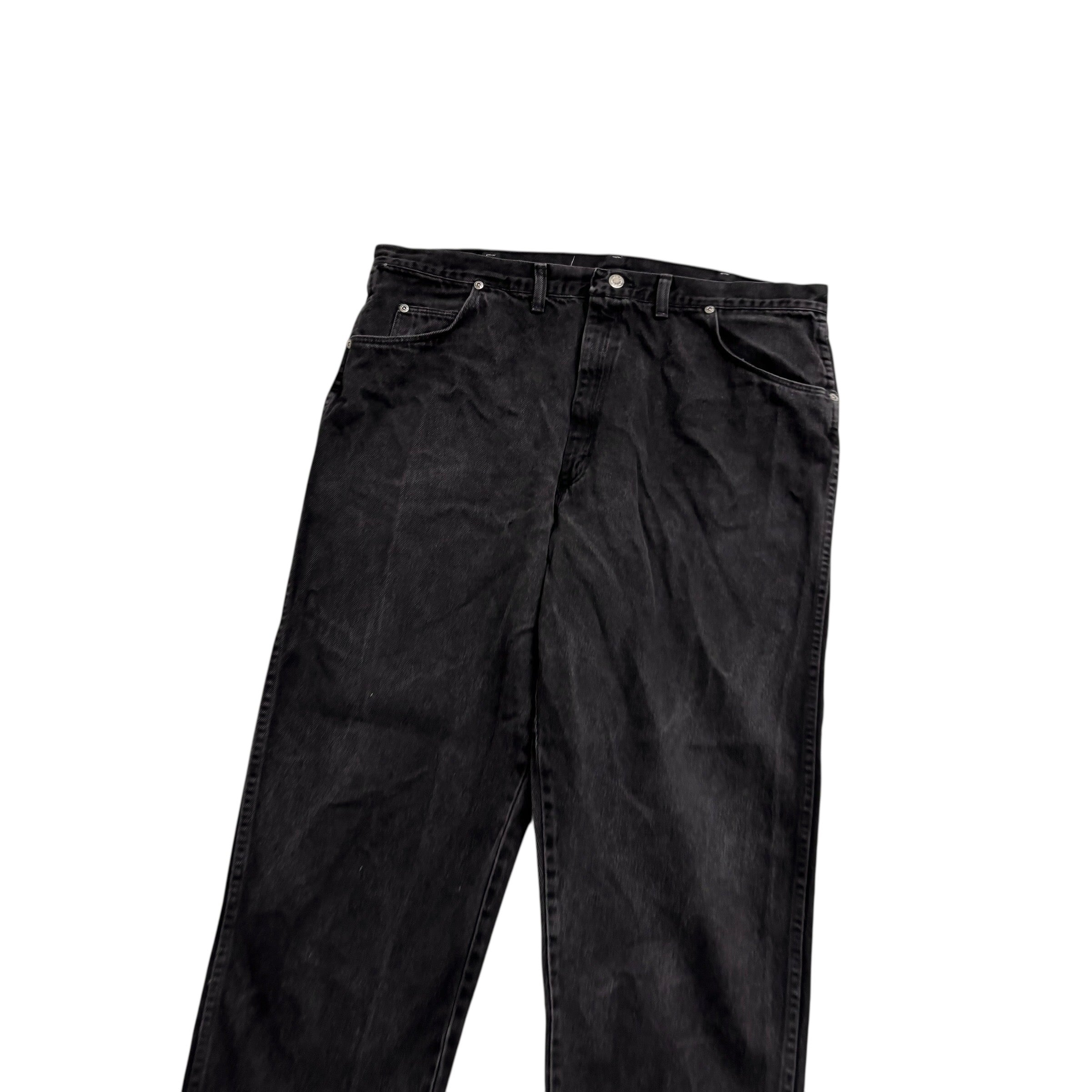 Wrangler Jeans W40 L30 Mens Black Relaxed Taper USA Made Vintage (E)