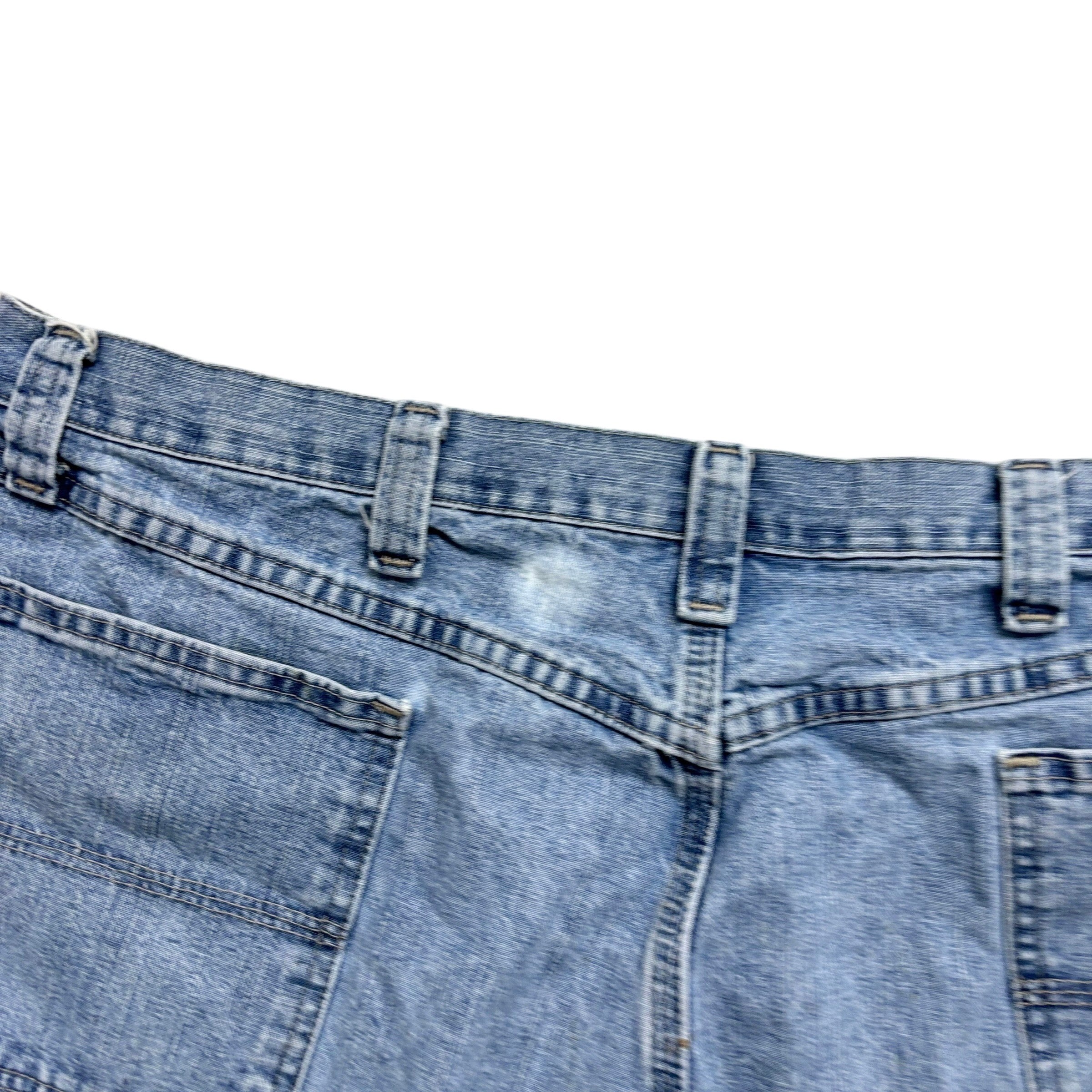 Wrangler Baggy Jorts W40 Mens Light Blue Denim Shorts Relaxed Fit Carpenter (F)