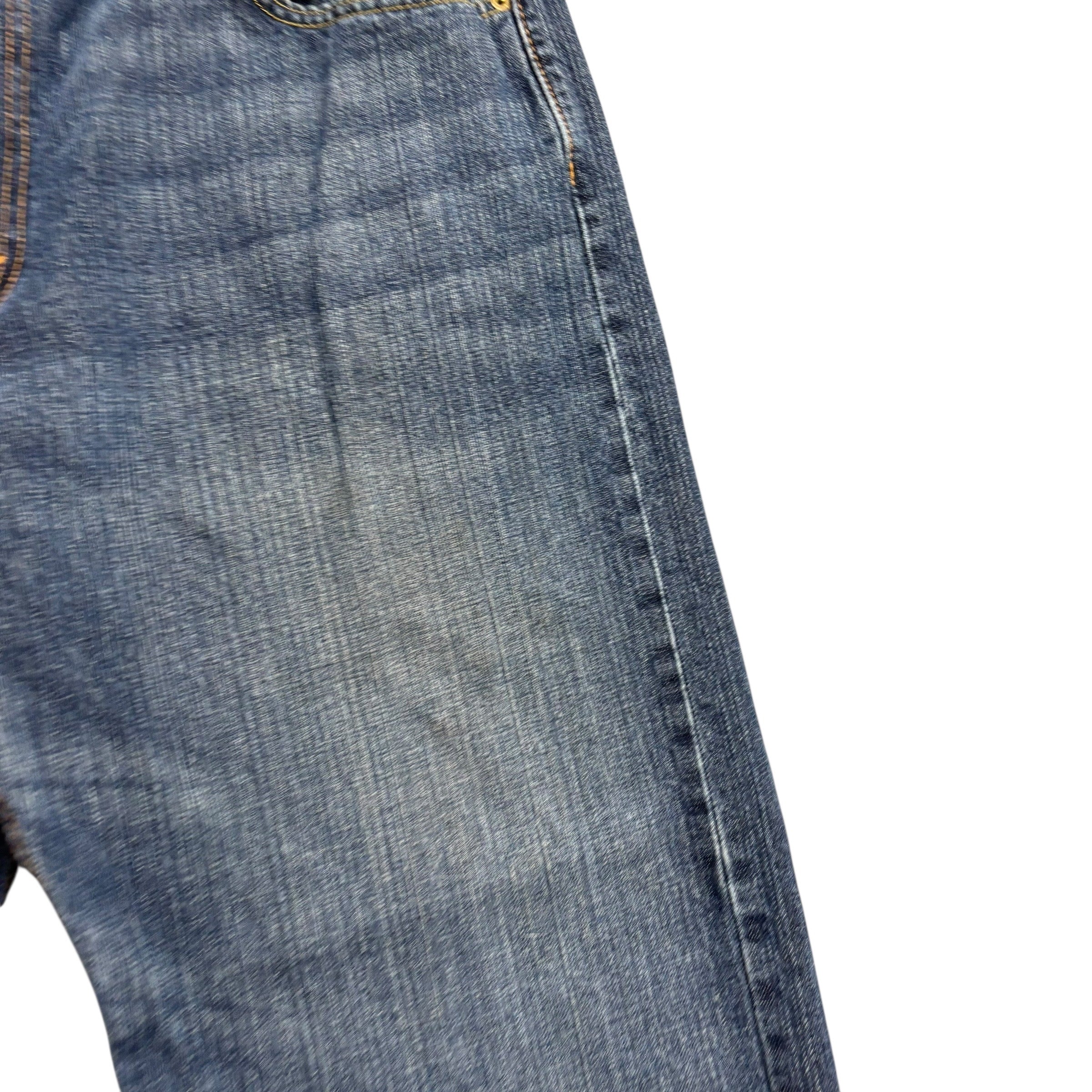 Levis 569 Jeans W40 L29 Mens Mid Blue Baggy Relaxed Straight Fit Denim