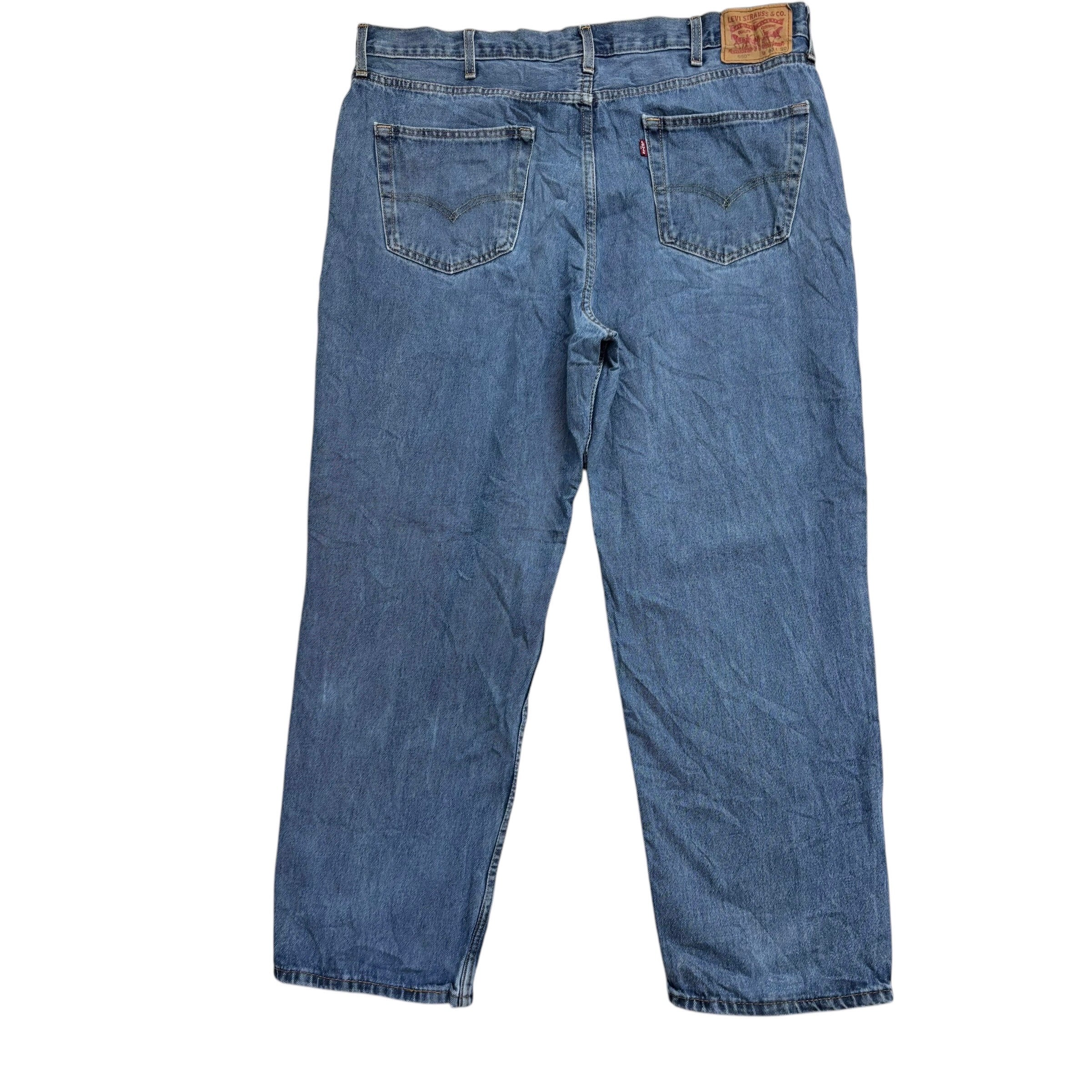 Levis 550 Jeans W40 L30 Mens Light Blue Baggy Relaxed Straight Fit Denim (E)