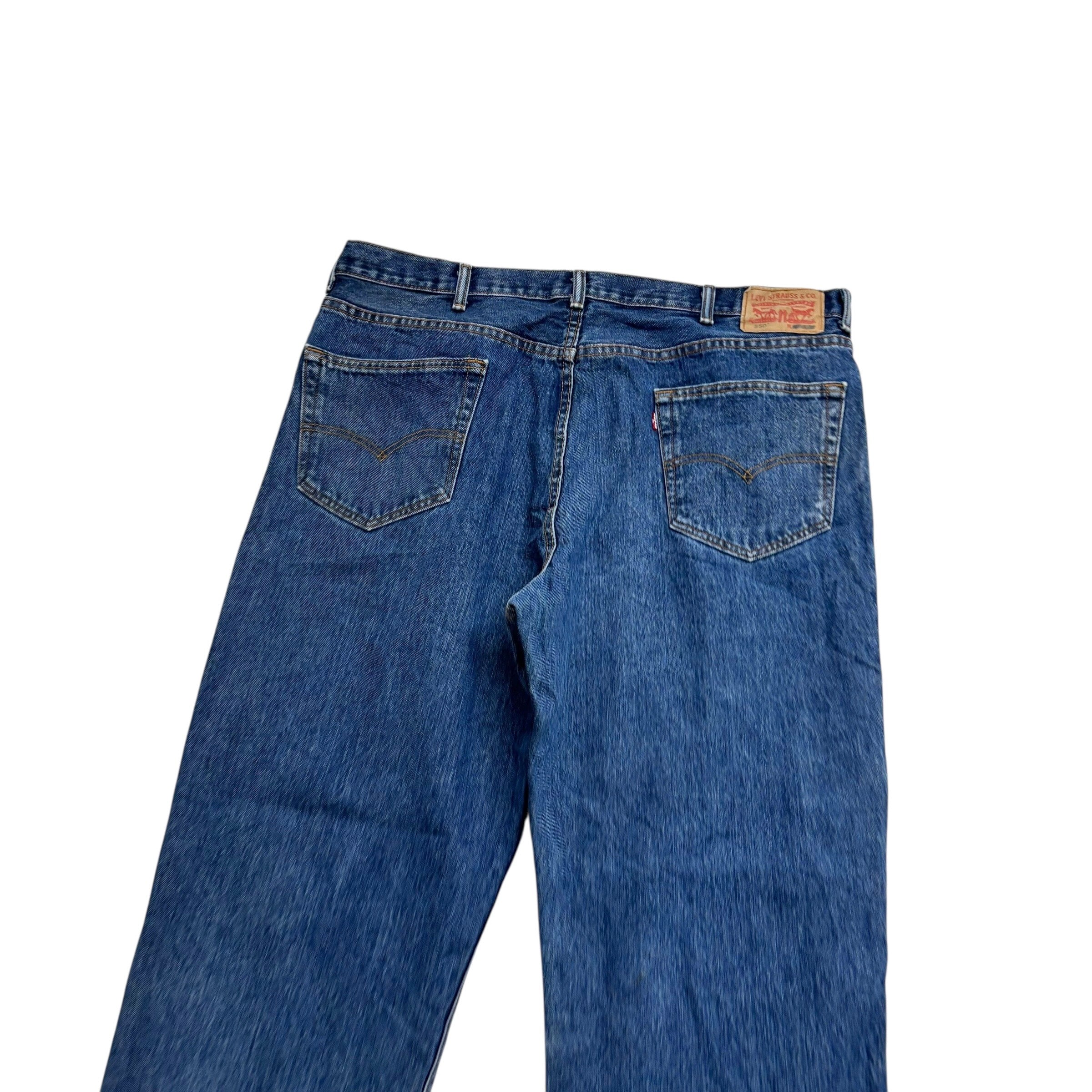 Levis 550 Jeans W40 L32 Mens Mid Blue Baggy Relaxed Straight Fit Denim (E)