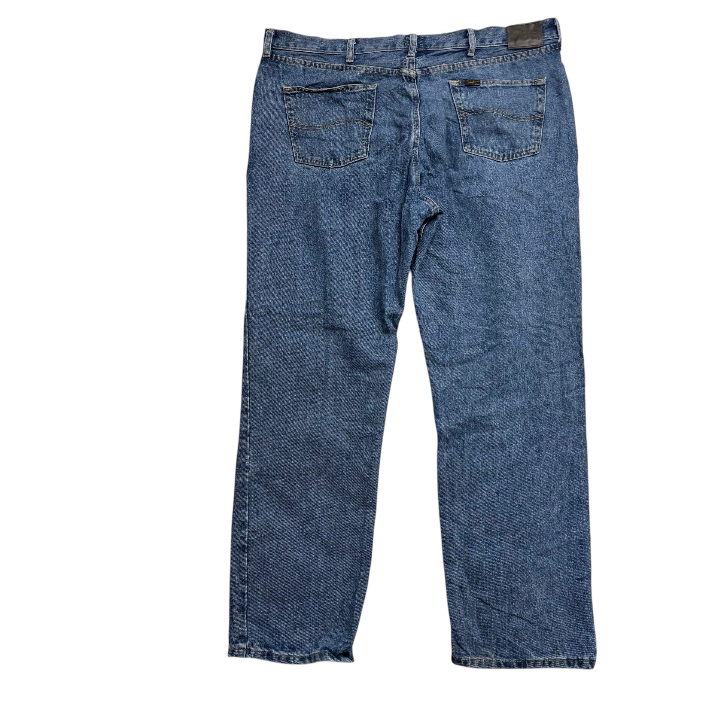 Lee Jeans W42 L32 Mens Mid Blue Baggy Relaxed Straight Fit Denim (E)
