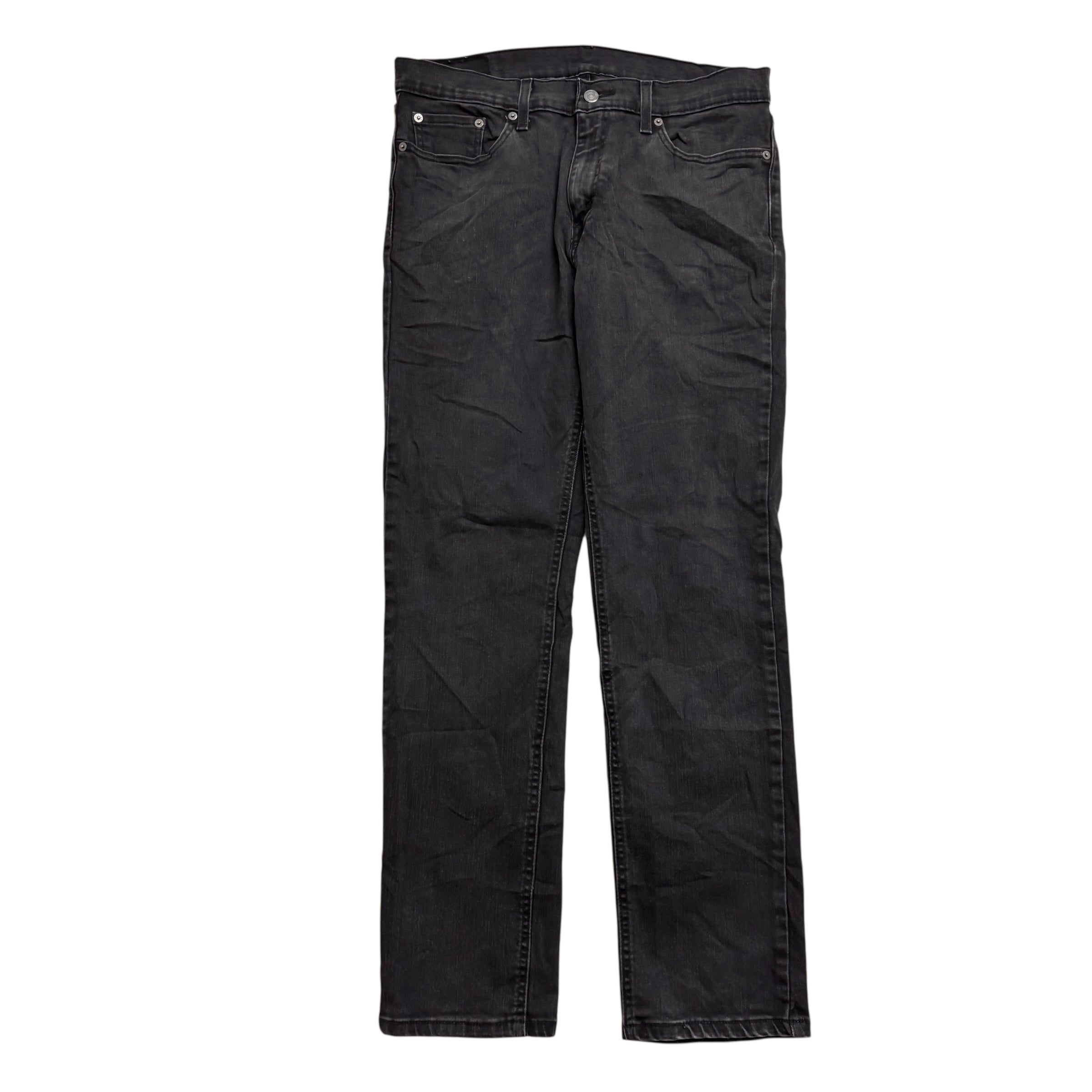 Levis 541 Jeans W32 L32 Mens Black Athletic Tapered Fit Stretch Denim