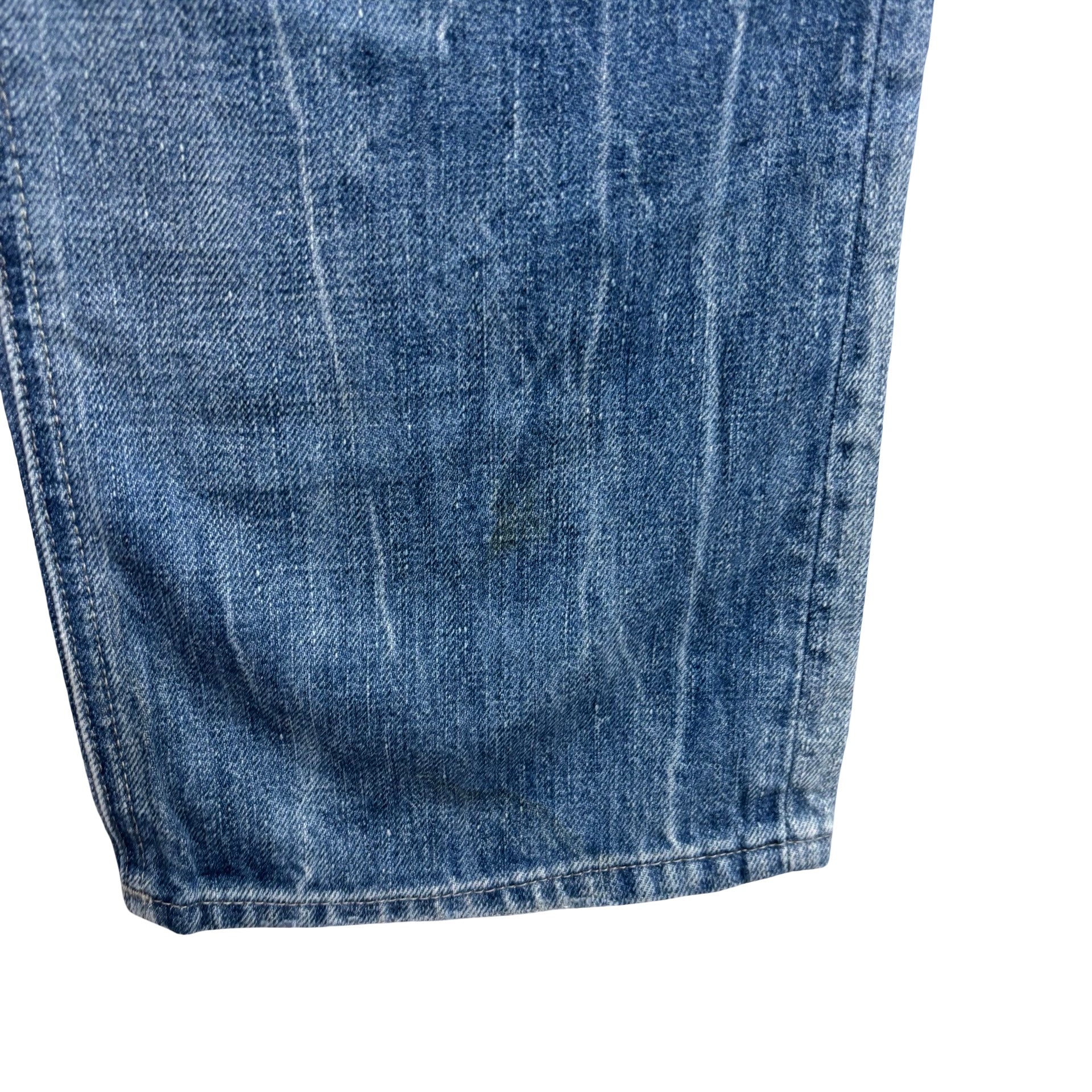 G Star Attacc Jeans W32 L34 Mens Mid Blue Low Straight Fit Denim