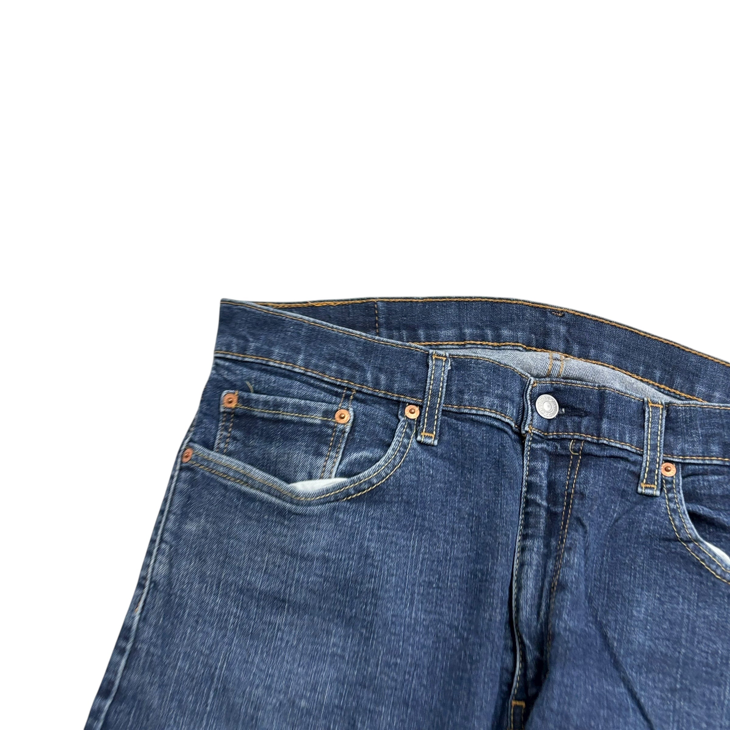 Levis 559 Jeans W36 L32 Mens Dark Blue Regular Straight Fit Stretch Denim (F)