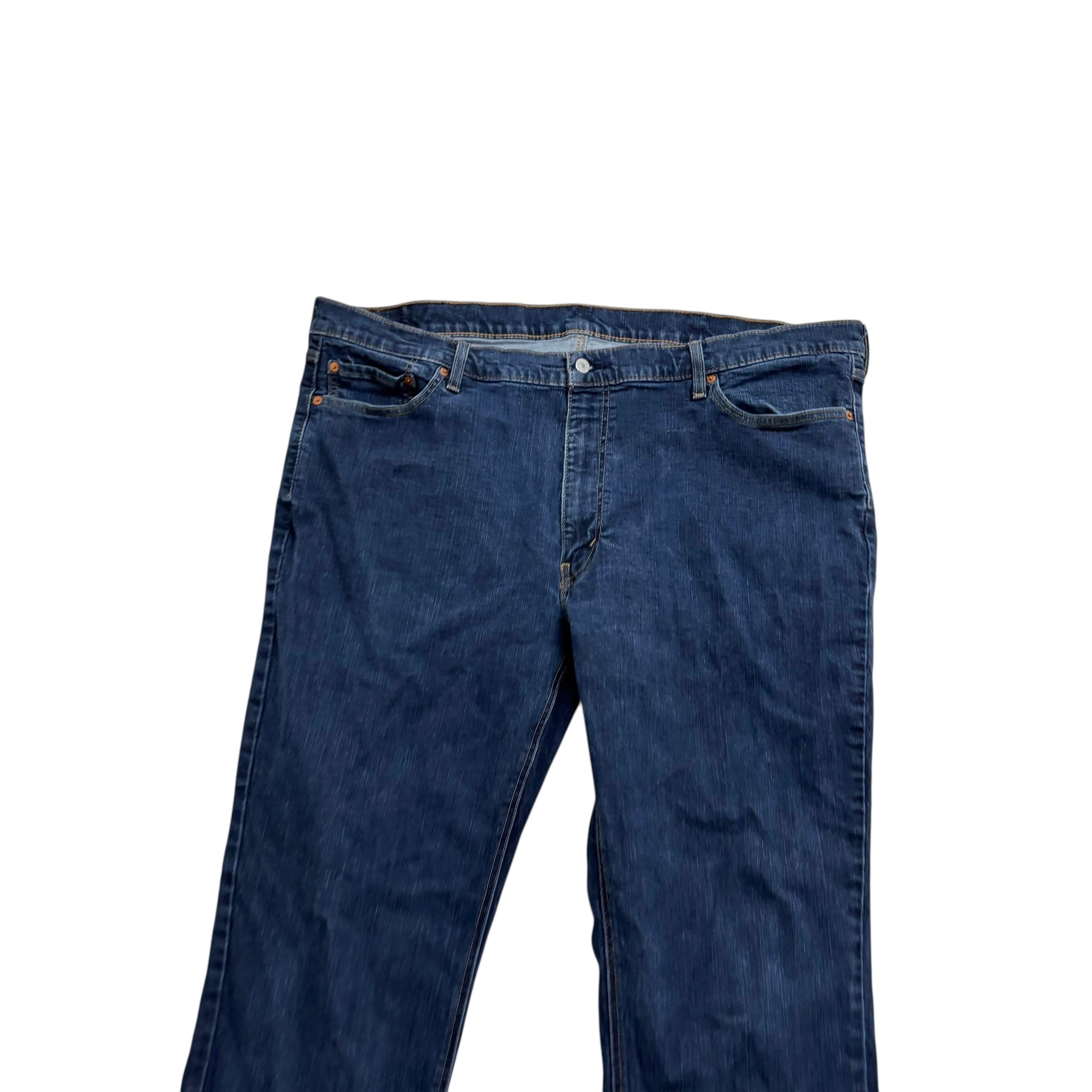 Levis 541 Jeans W46 L31 Mens Dark Blue Athletic Tapered Fit Stretch Denim