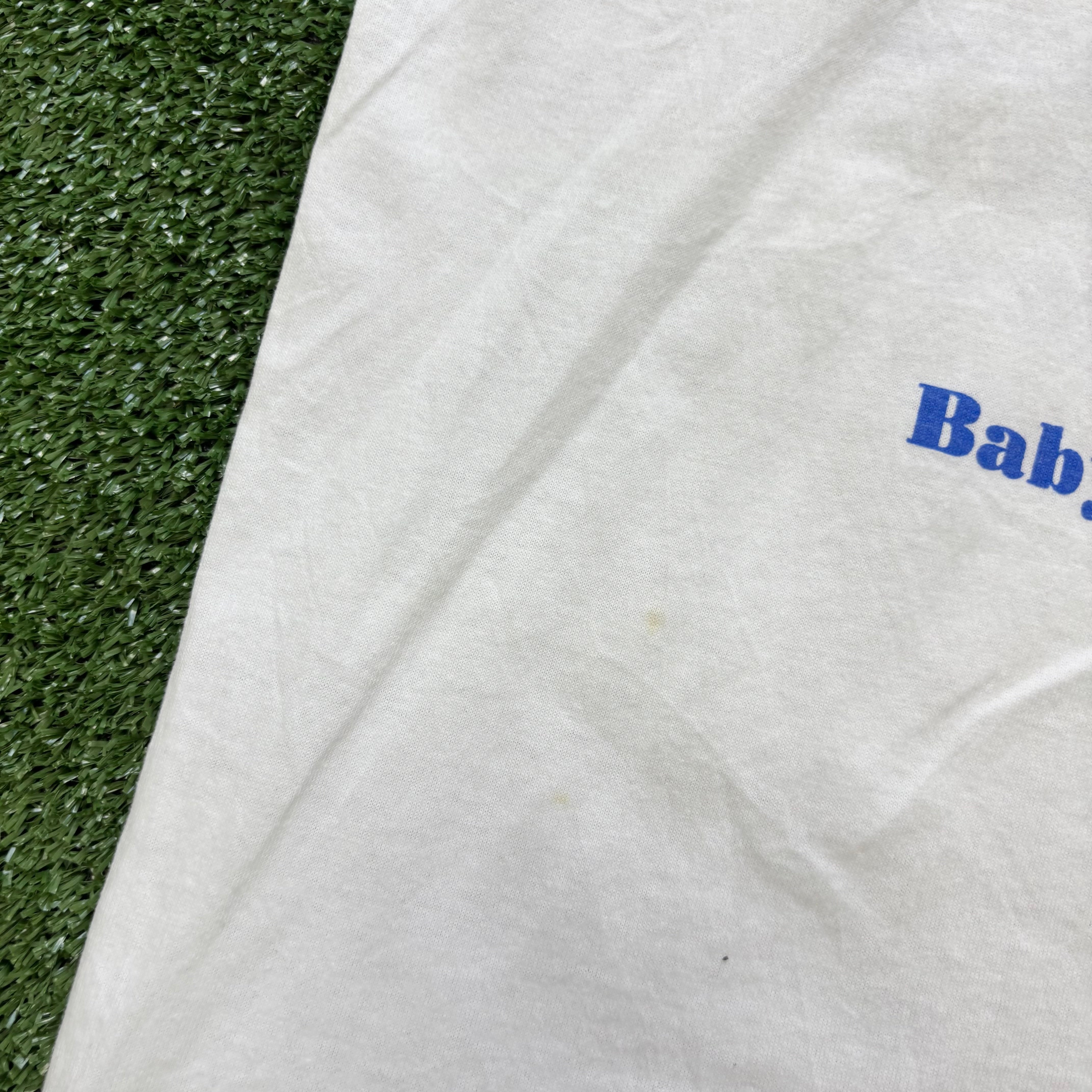 Vintage T Shirt Mens Medium White Single Stitch Graphic Print 90s USA