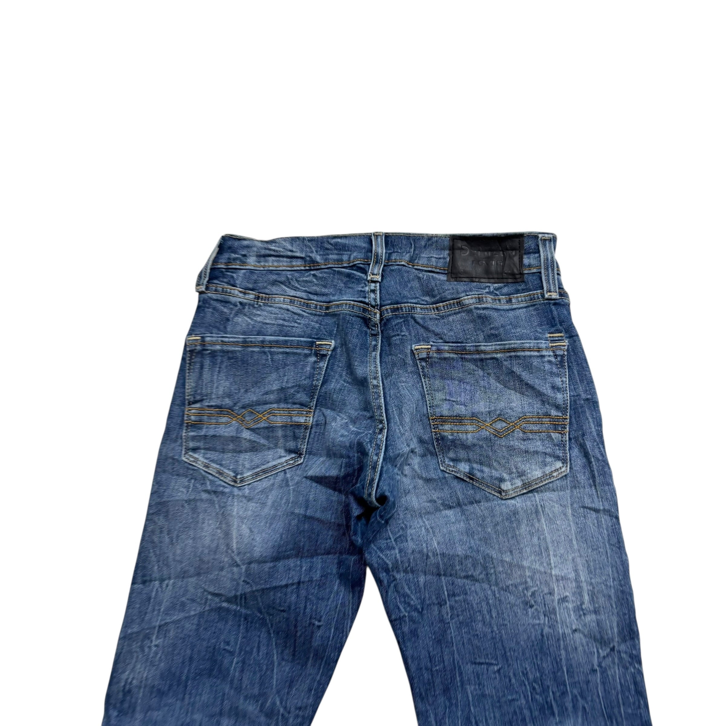 Levis Denizen Jeans W28 L30 Mens Mid Blue Skinny Fit Stretch Denim (E)