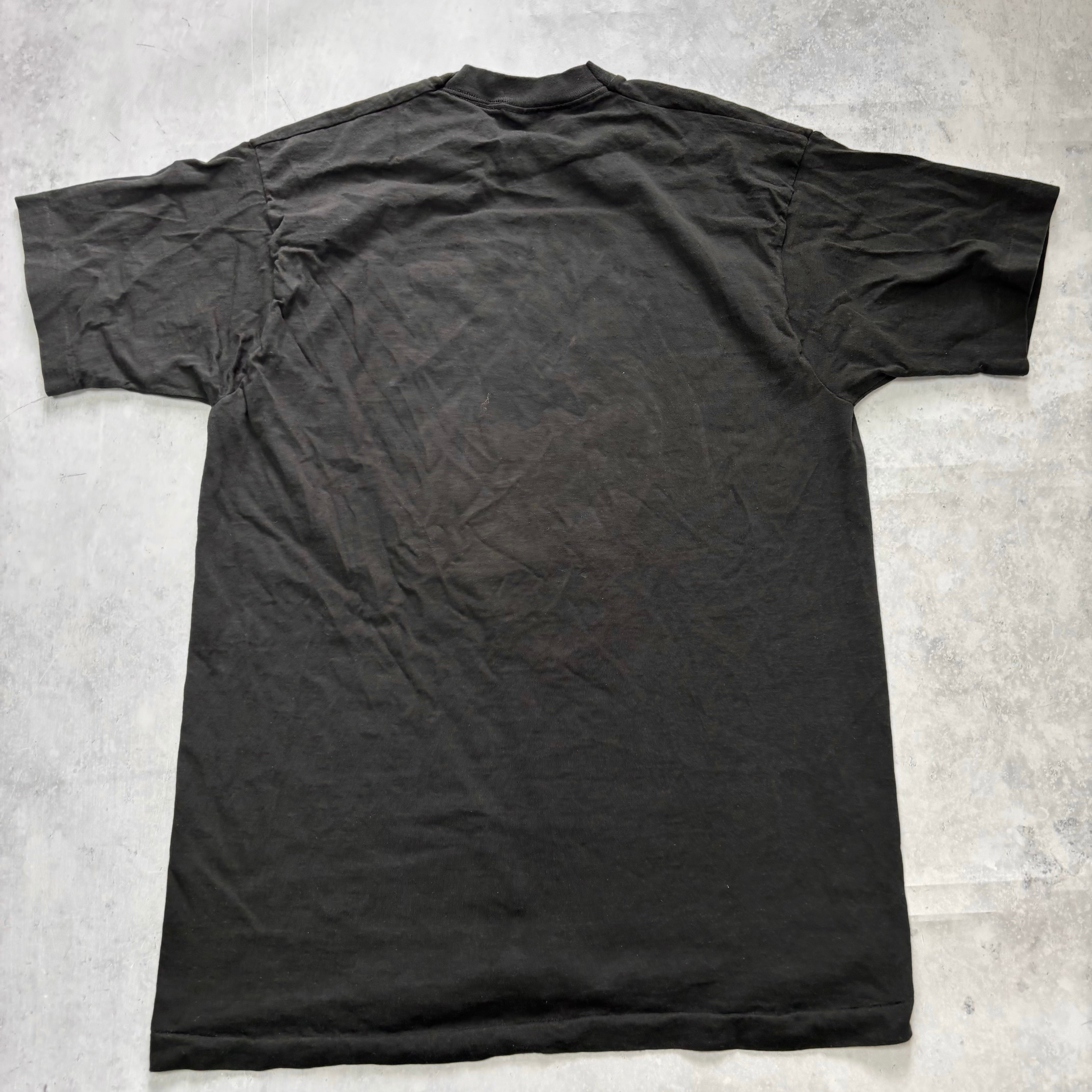 Vintage T Shirt Mens XL Black Single Stitch Graphic Print 90s USA (E)